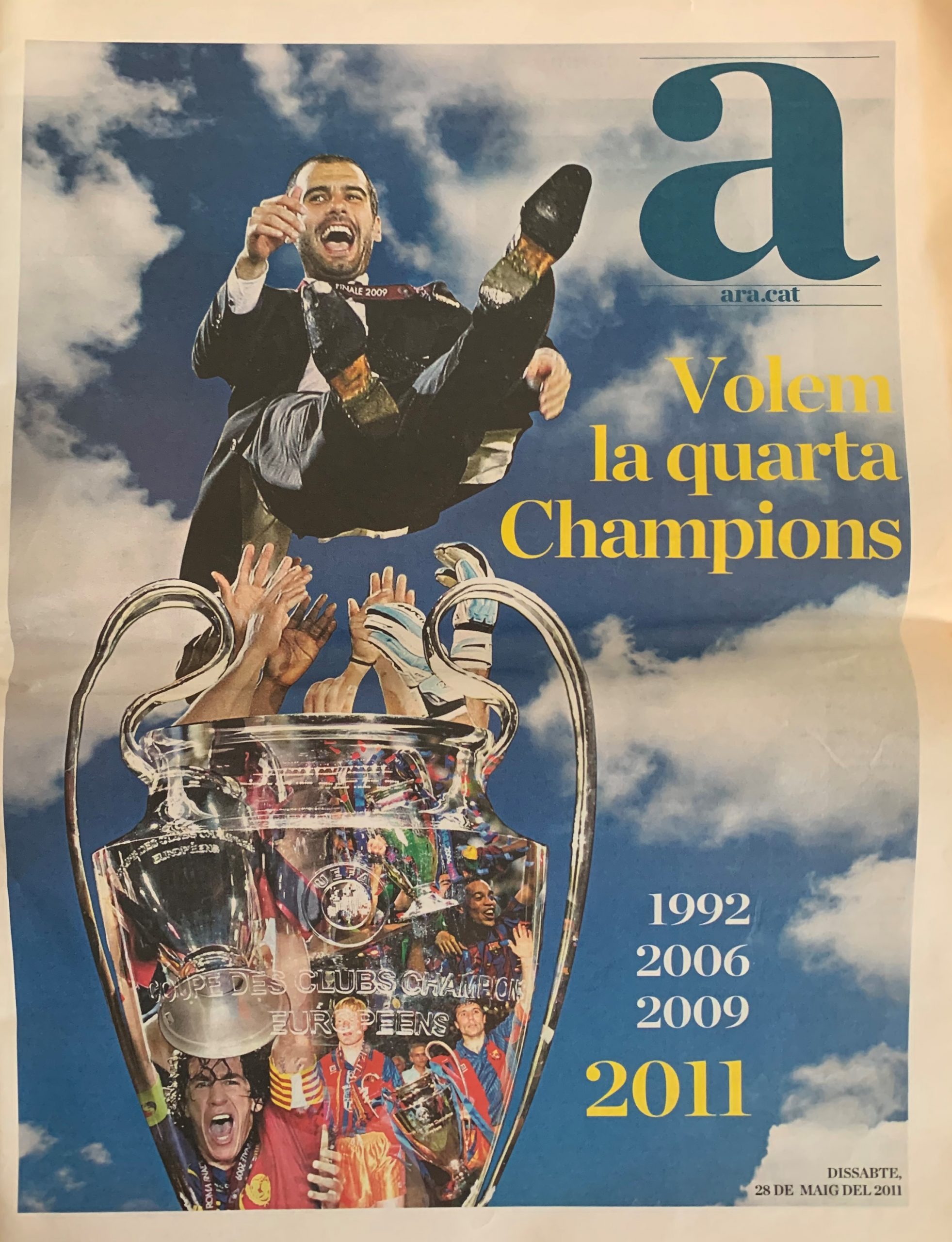 diari ARA 28/05/2011 Volem la quarta Champions