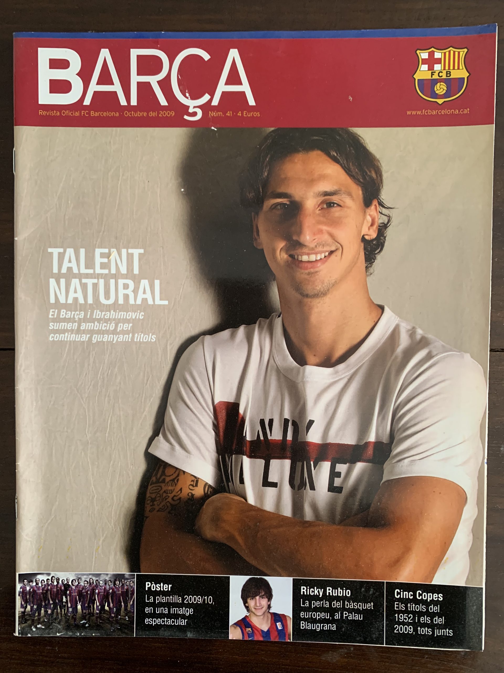Revista BARÇA, octubre 2009 TALENT NATURAL