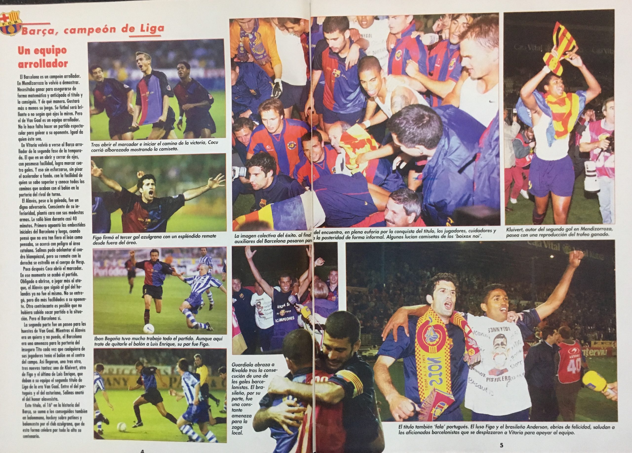 don balon 24.05.99 HAND SIGNED PLAYERS