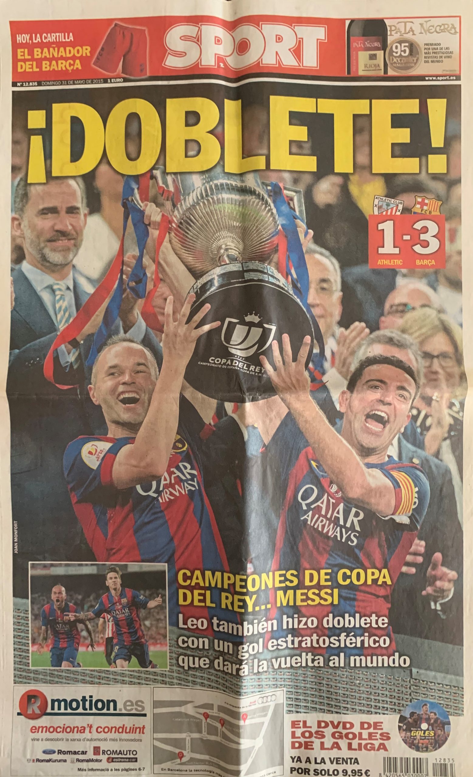 diari SPORT DOBLETE 31/05/2015