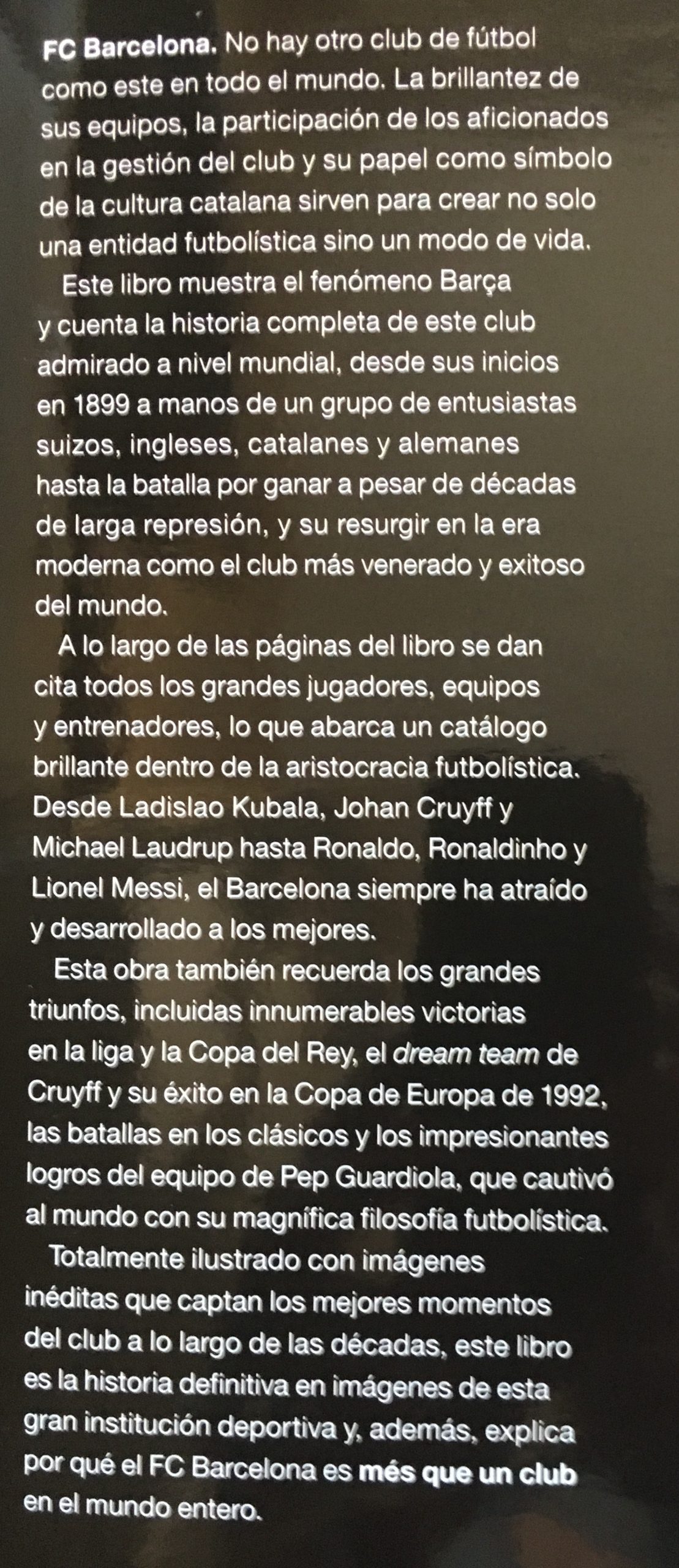 Llibre BARÇA La història ilustrada del FC Barcelona