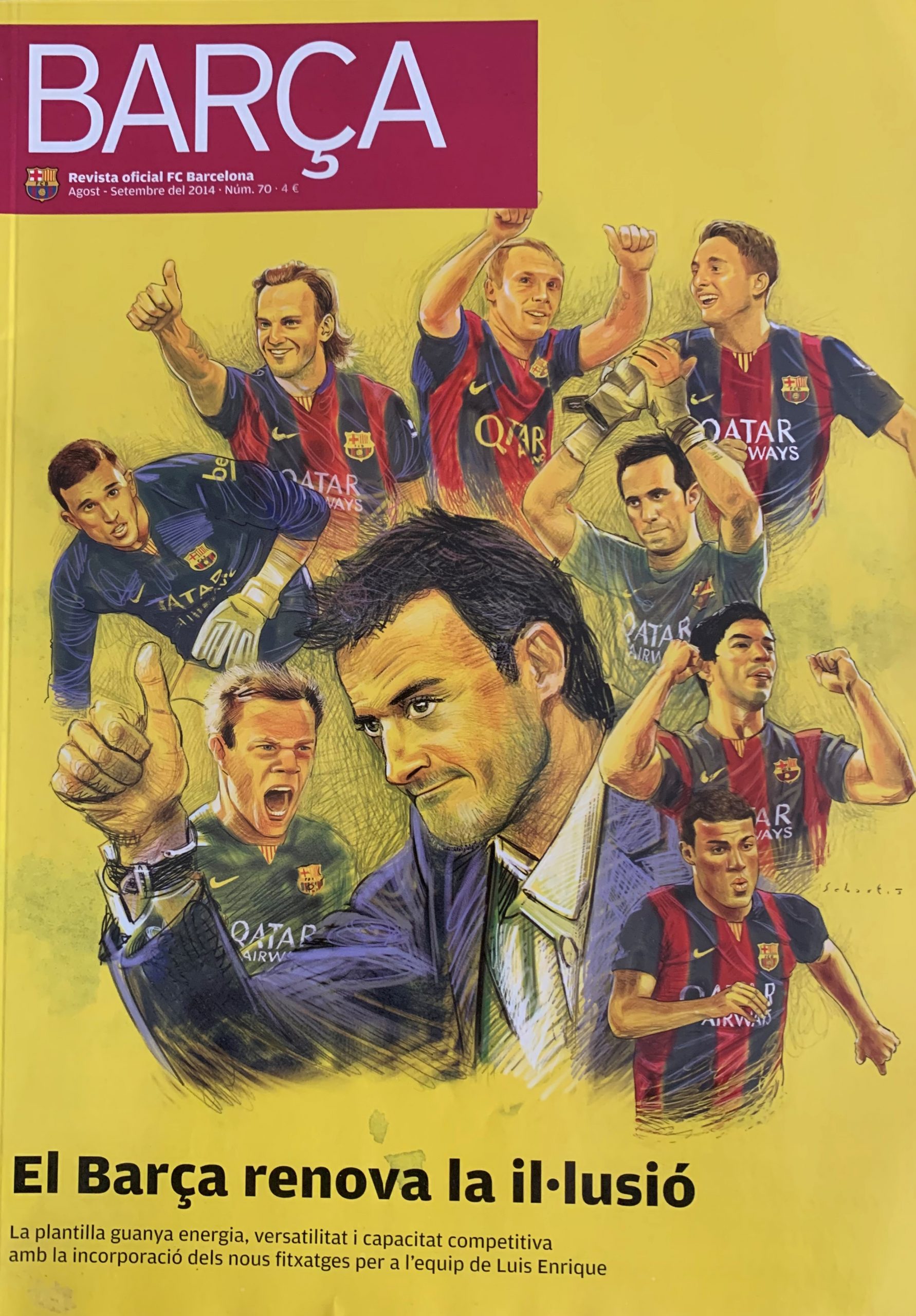 Revista BARÇA, agost 2014 El Barça renova la il·lusió