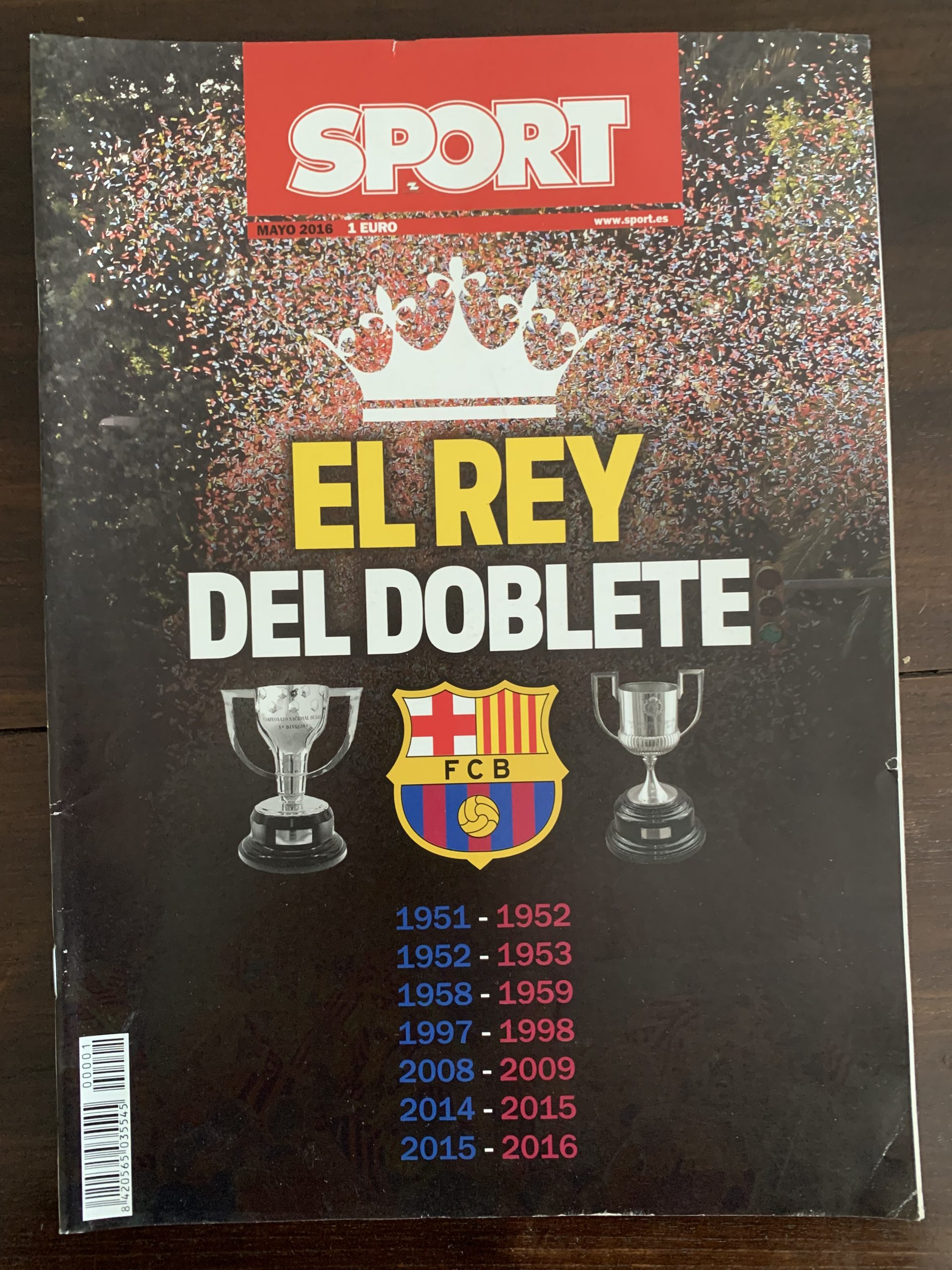 SPORT EL REY DEL DOBLETE mayo 2016