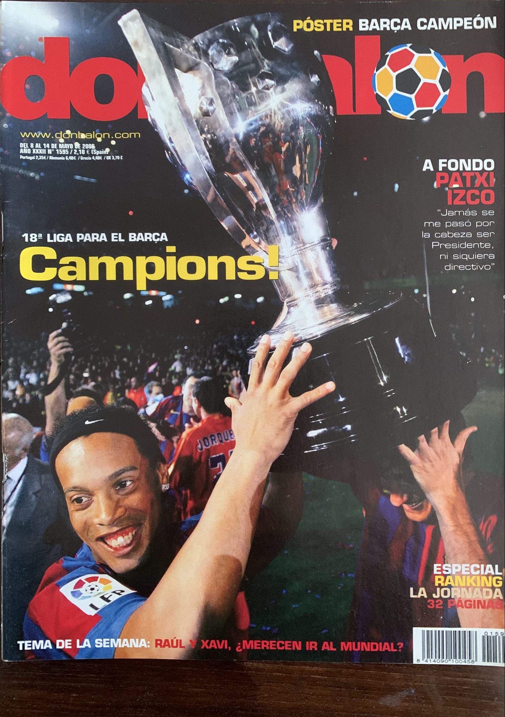 Don balon 18 Liga para el Barça mayo 2006
