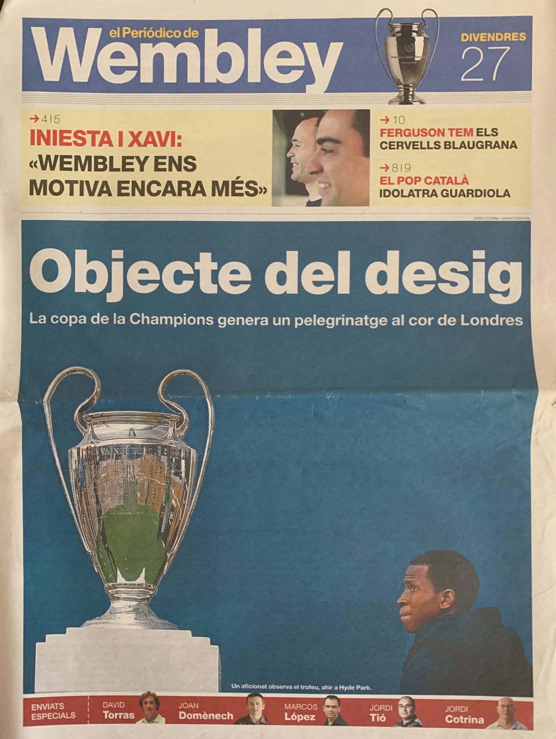 eL Periódico de Wembley 27/05/2011 Objecte de desig