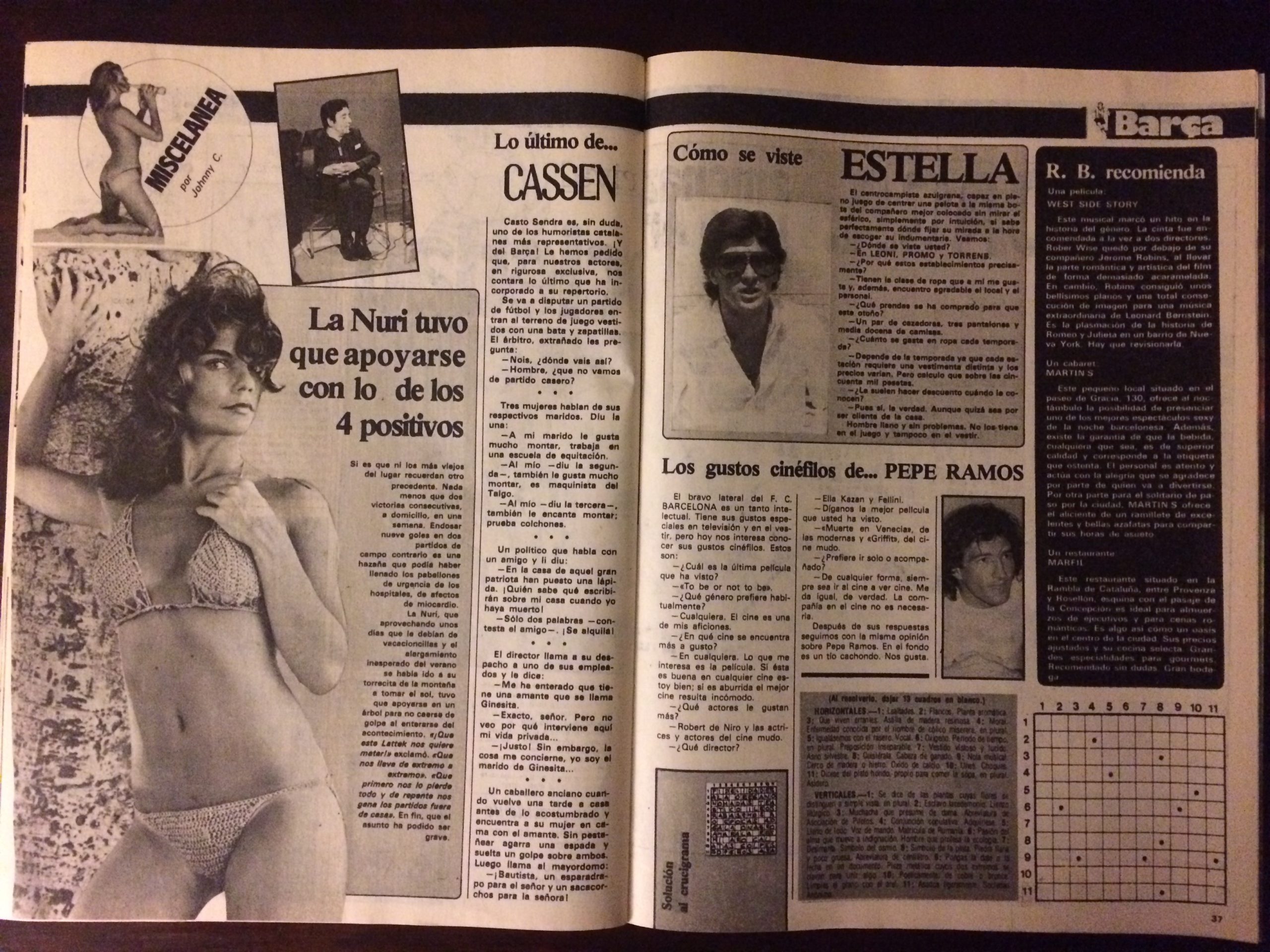 Revista Barça octubre 1981 firmado Quini