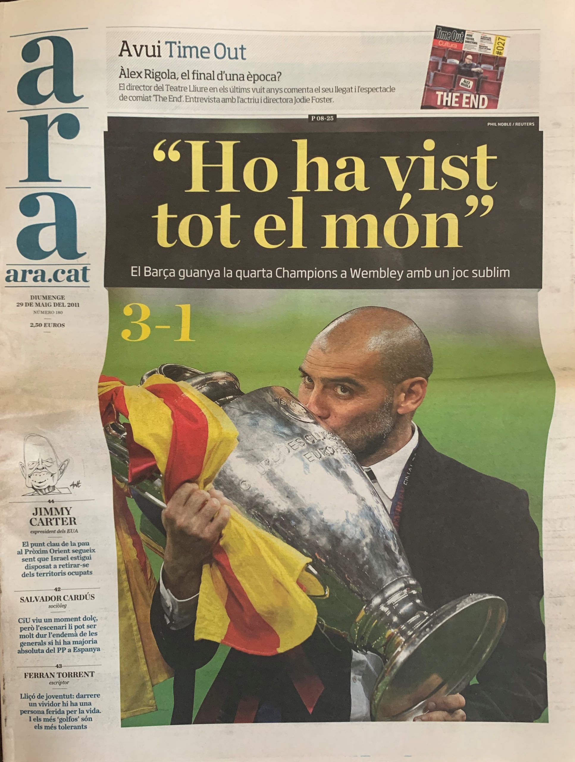 Diari Ara 29/05/2011 Ho ha vist tot el món 3-1