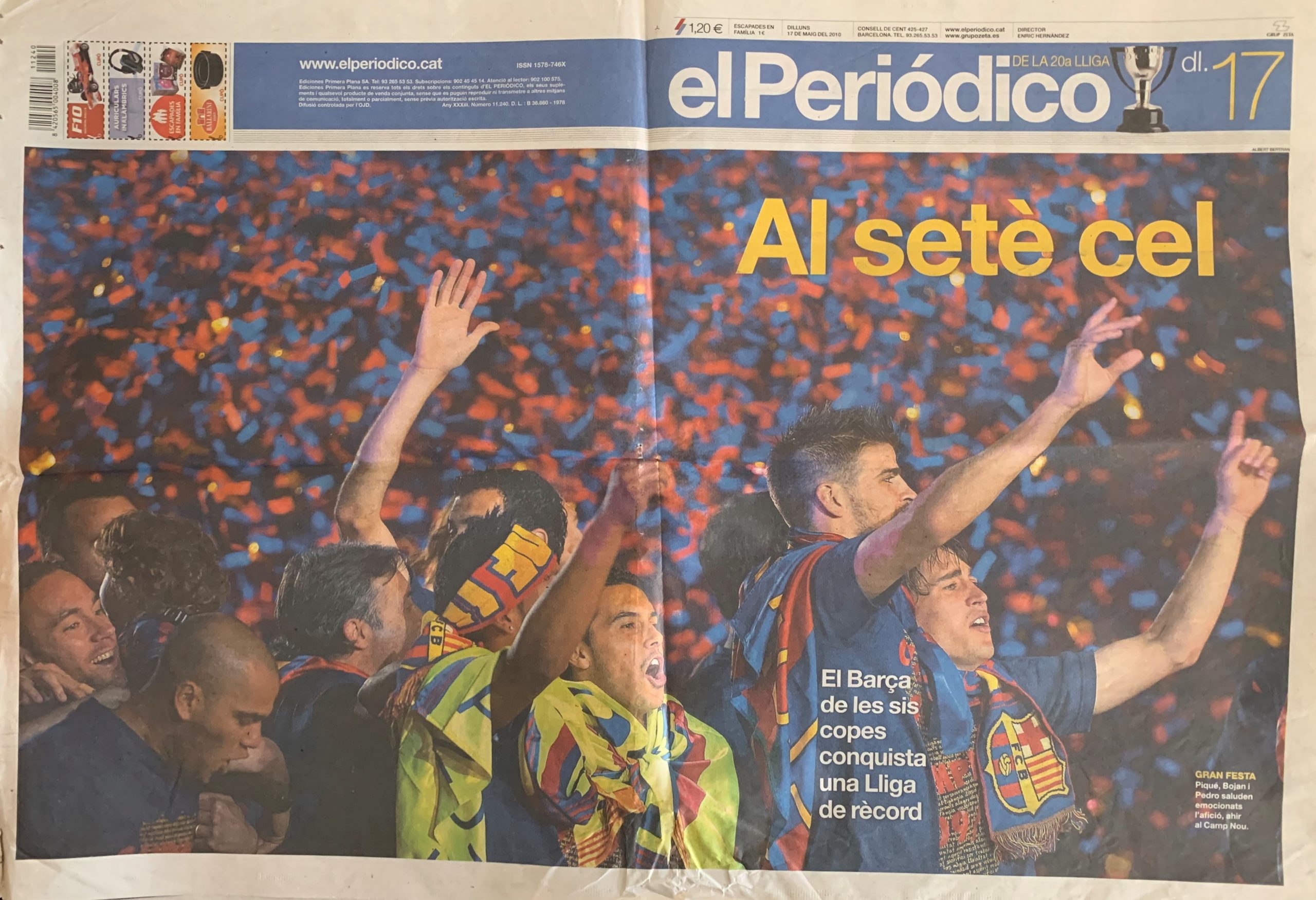 eL Periódico 17/05/2010 Al setè cel