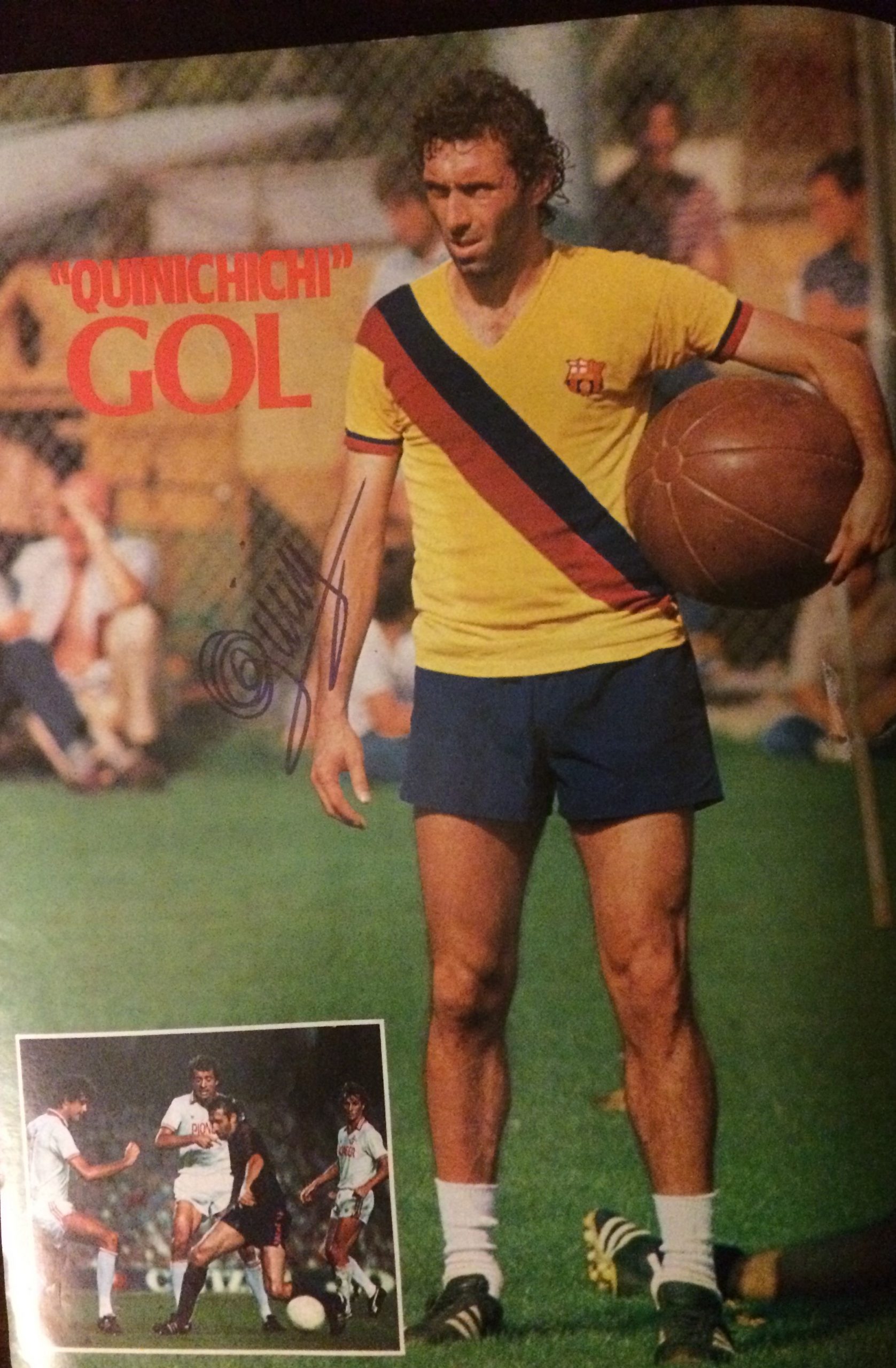 Revista Barça octubre 1981 firmado Quini