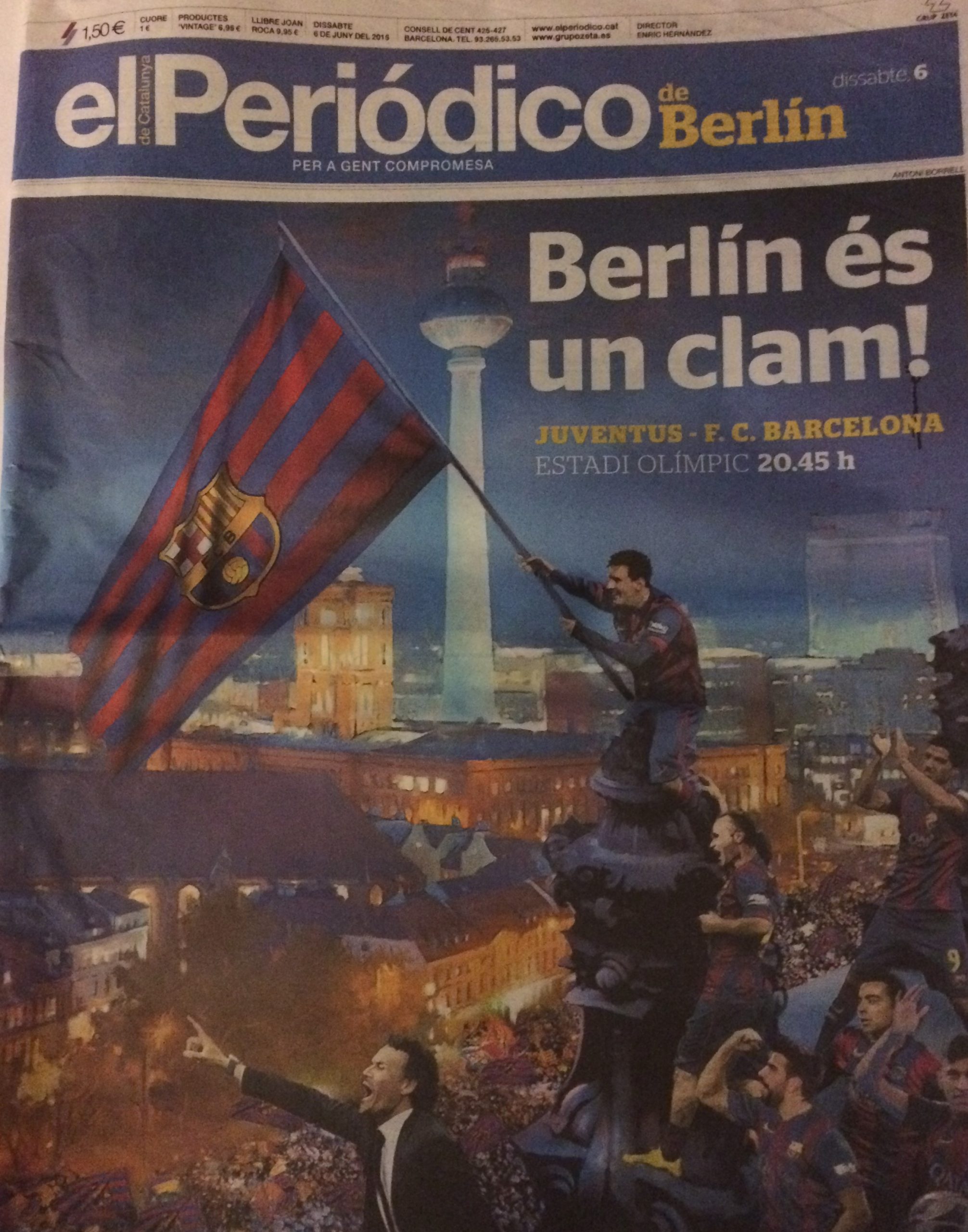 eL Periódico 6/6/2015 Berlín és un clam