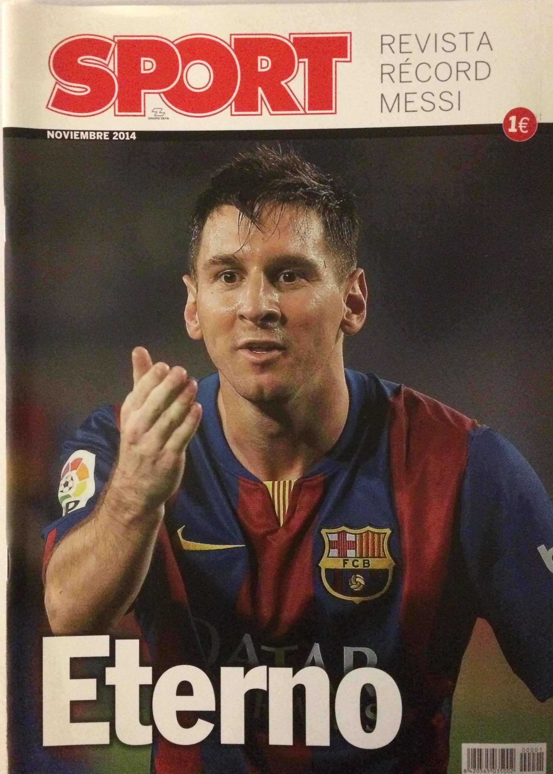Sport REVISTA RÉCORD MESSI noviembre 2014