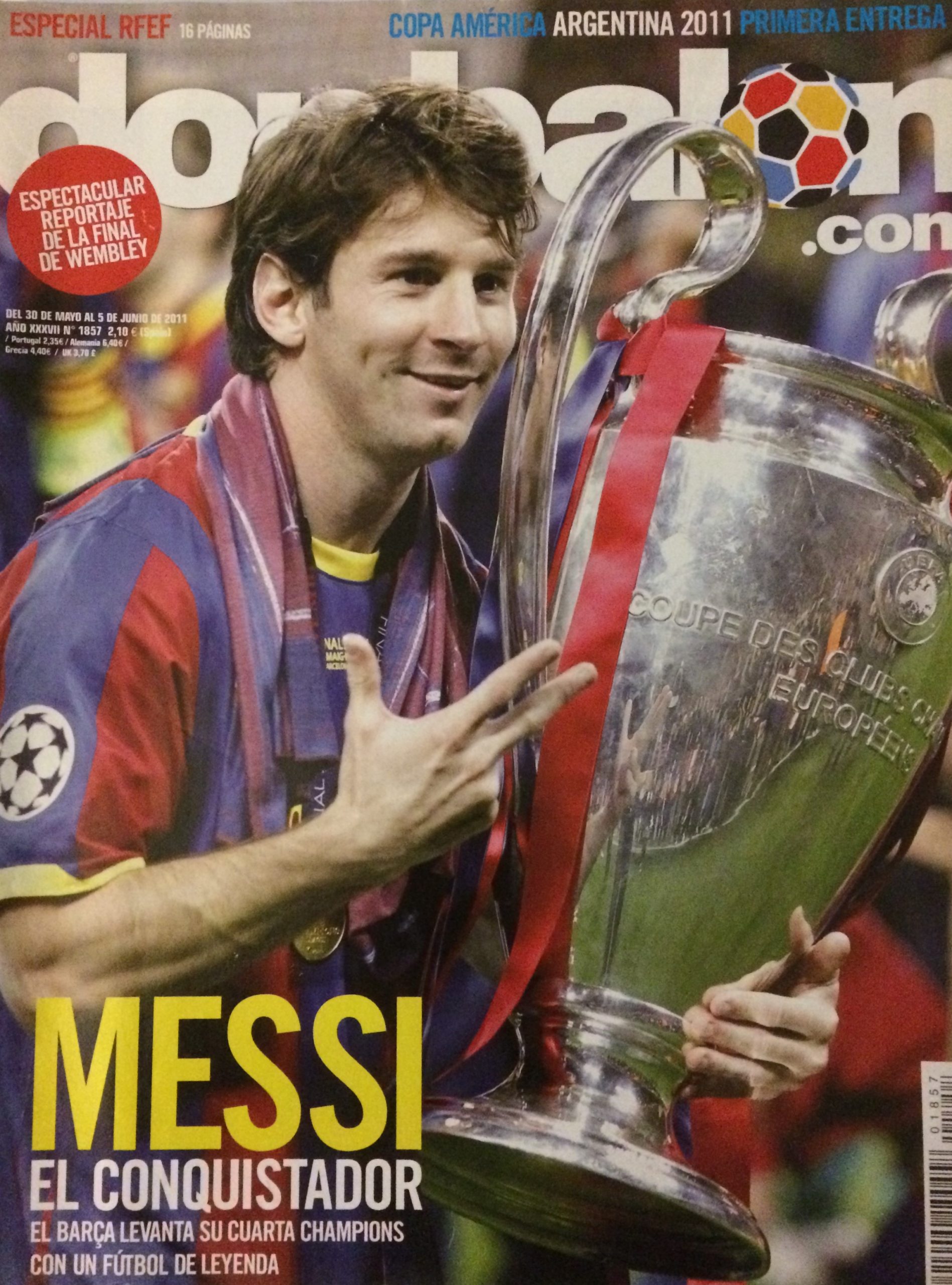 Don Balon Messi conquistador 4 Champions 30/05/2011