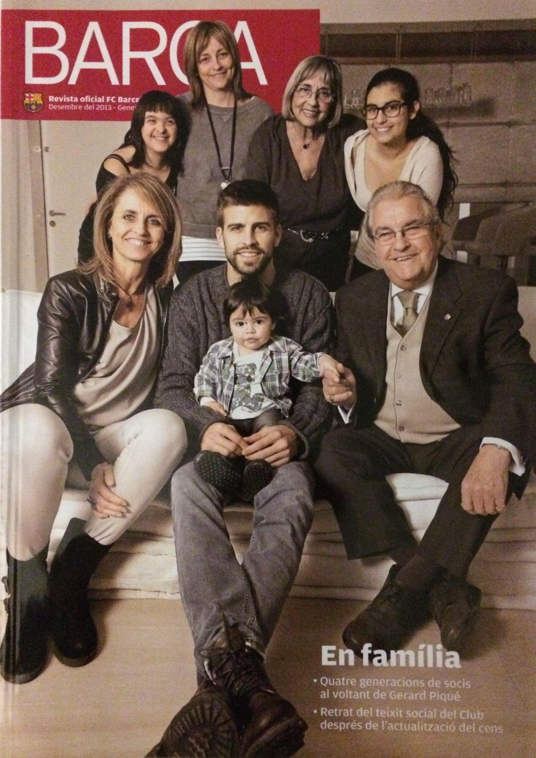 Revista Barça desembre 2013 En família (Piqué)
