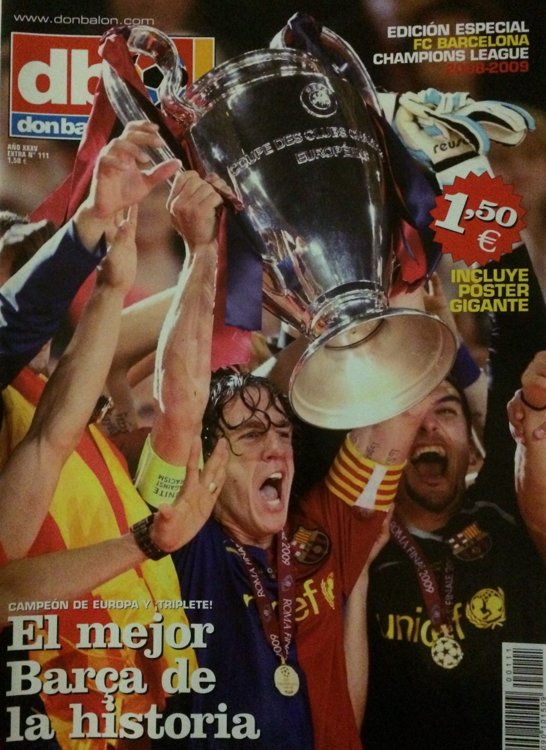 Don Balon El mejor Barça de la historia Campeón de Europa y triplete mayo 2009