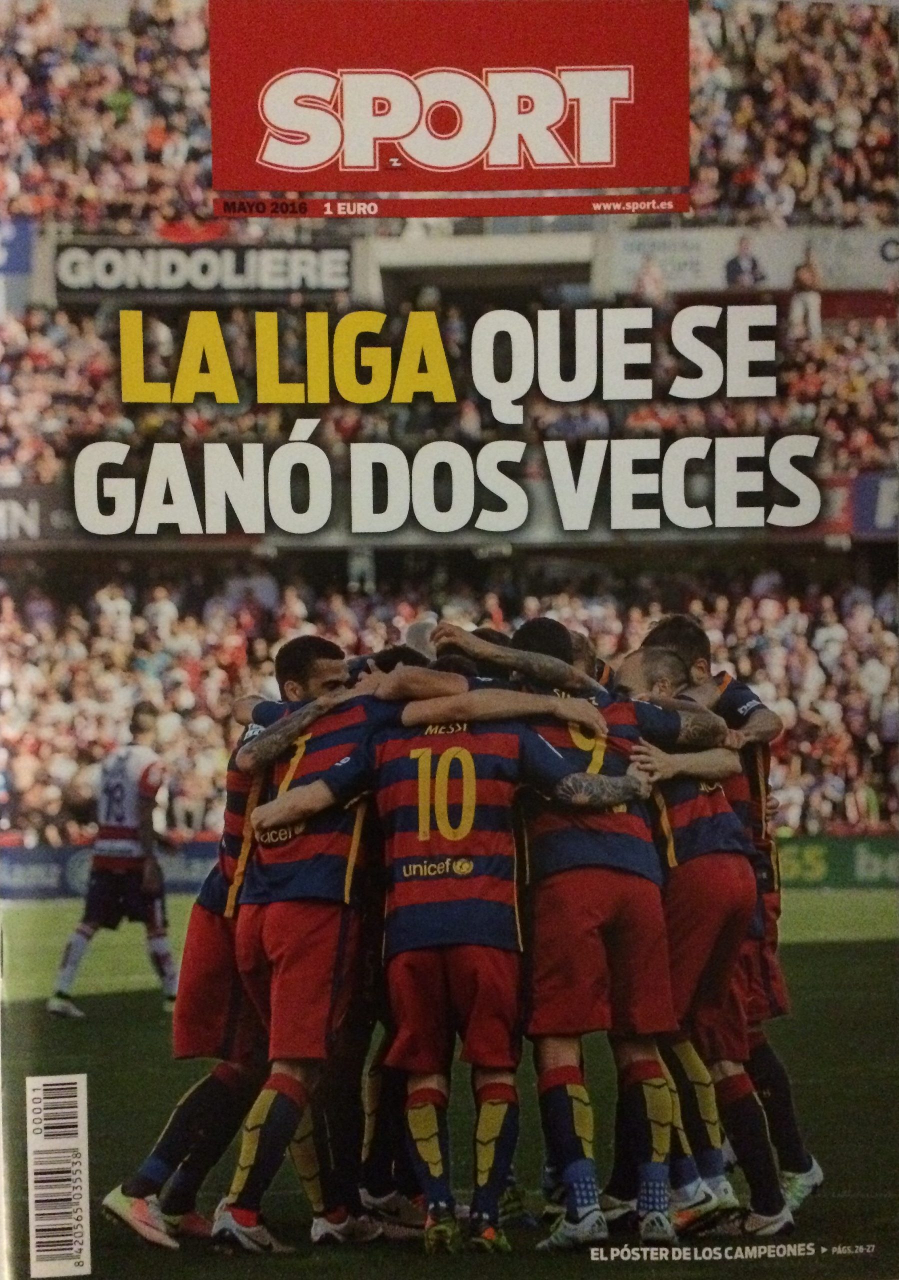 la LIGA QUE SE GANÓ DOS VECES mayo 2014 SPORT