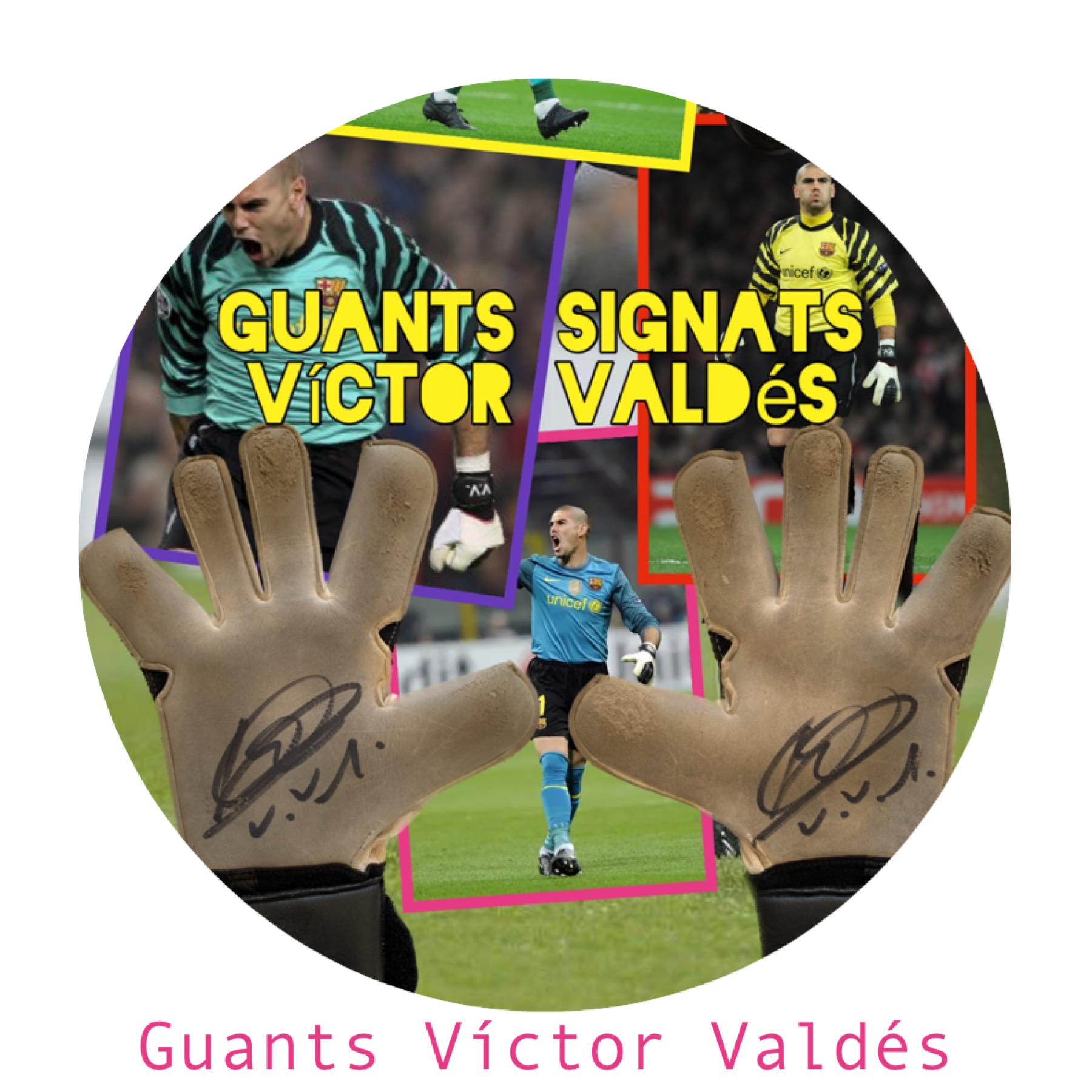 Parella de guants Nike GK personalitzats de Víctor Valdés