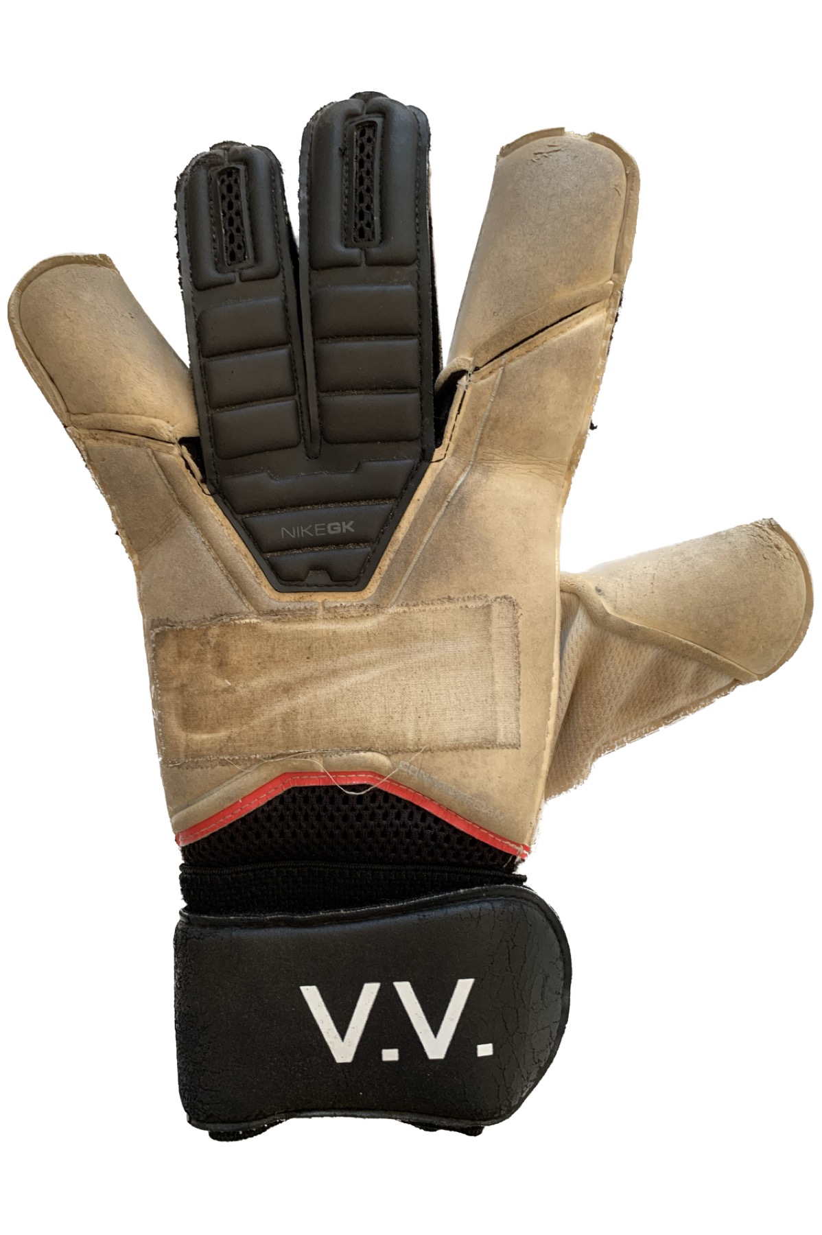 Corretja V.V. dels guants Nike GK de Víctor Valdés