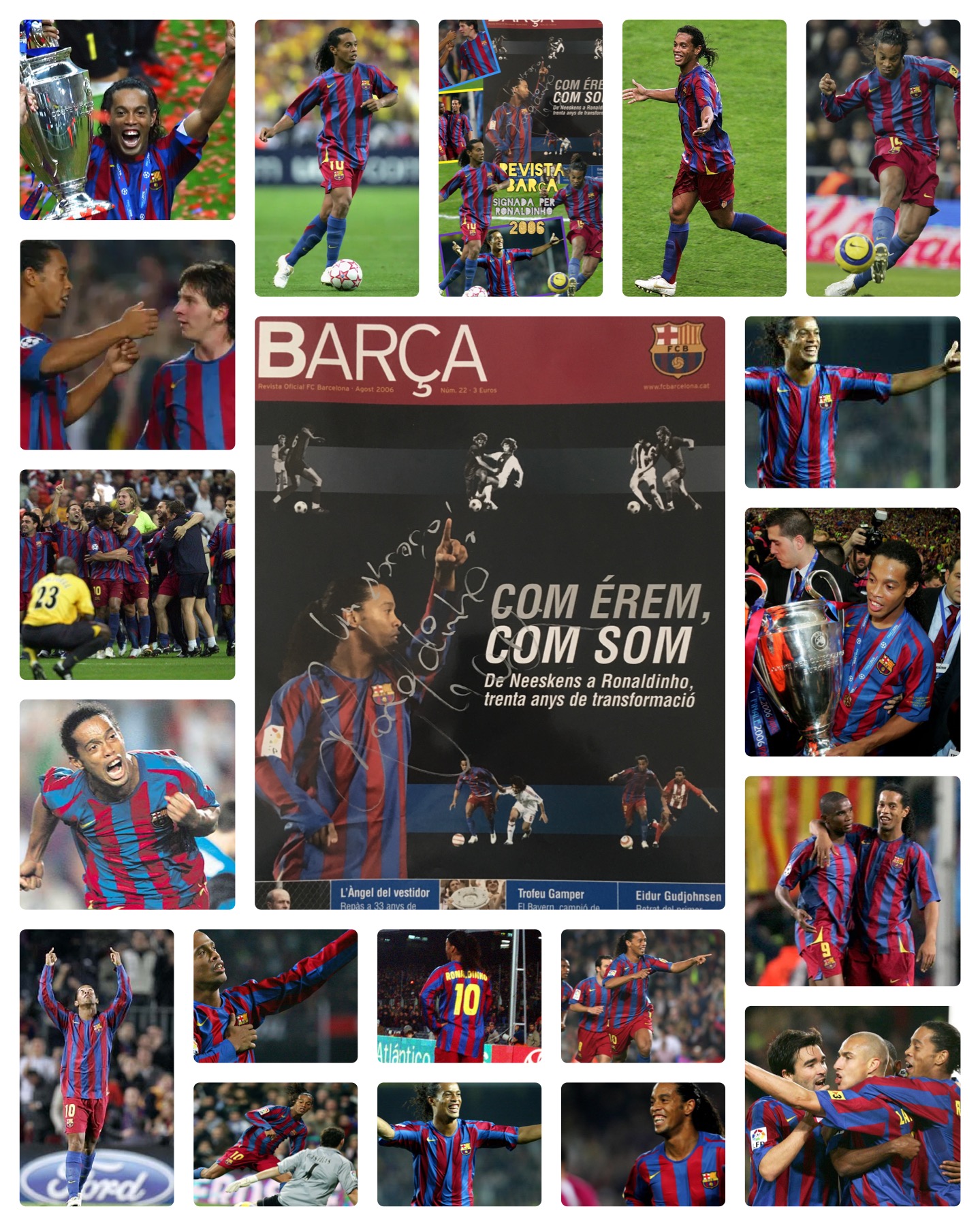 Revista Barça signada der Ronaldinho 2006