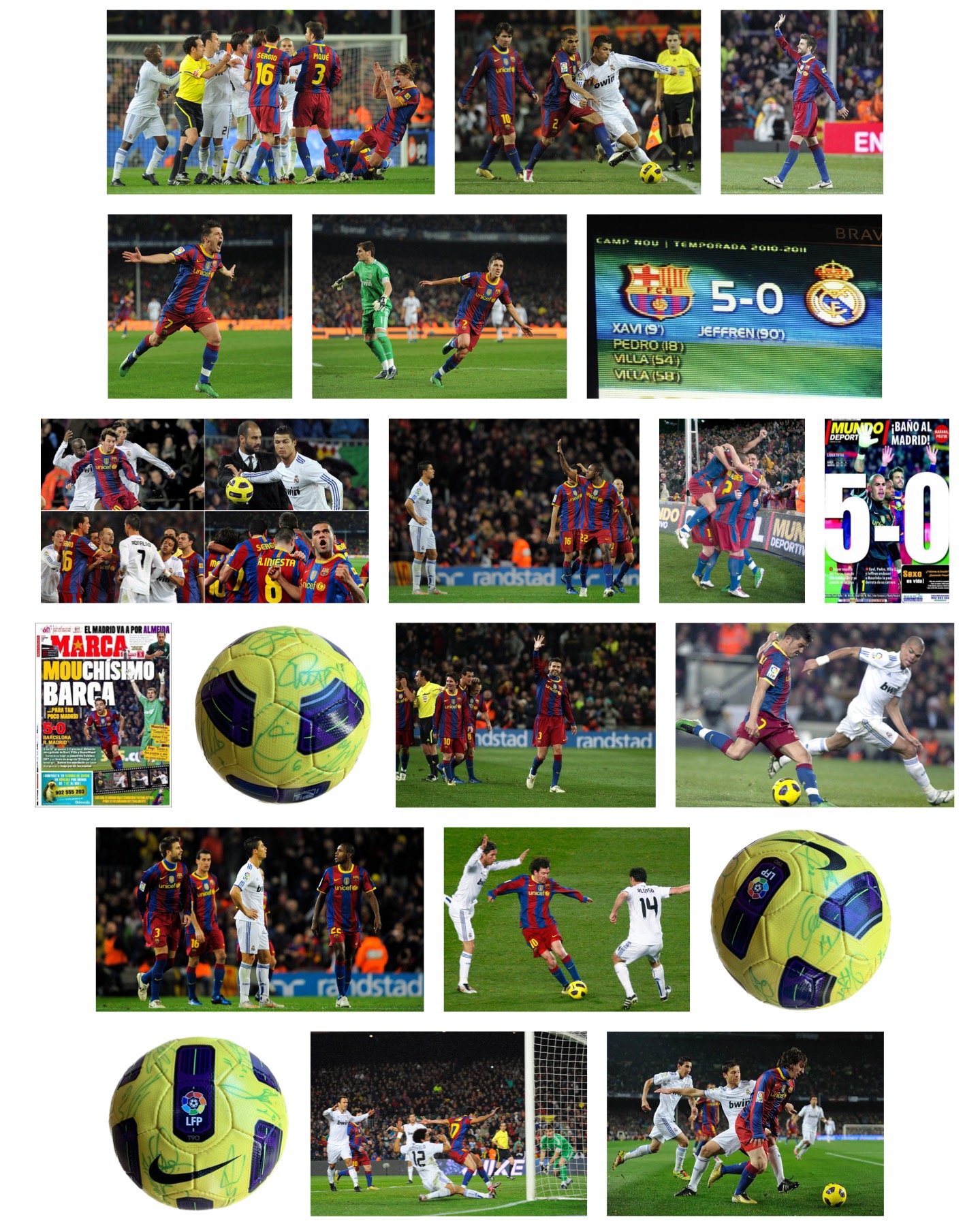 Pilota nike Liga 2010/11 signada pels jugadors del Barça