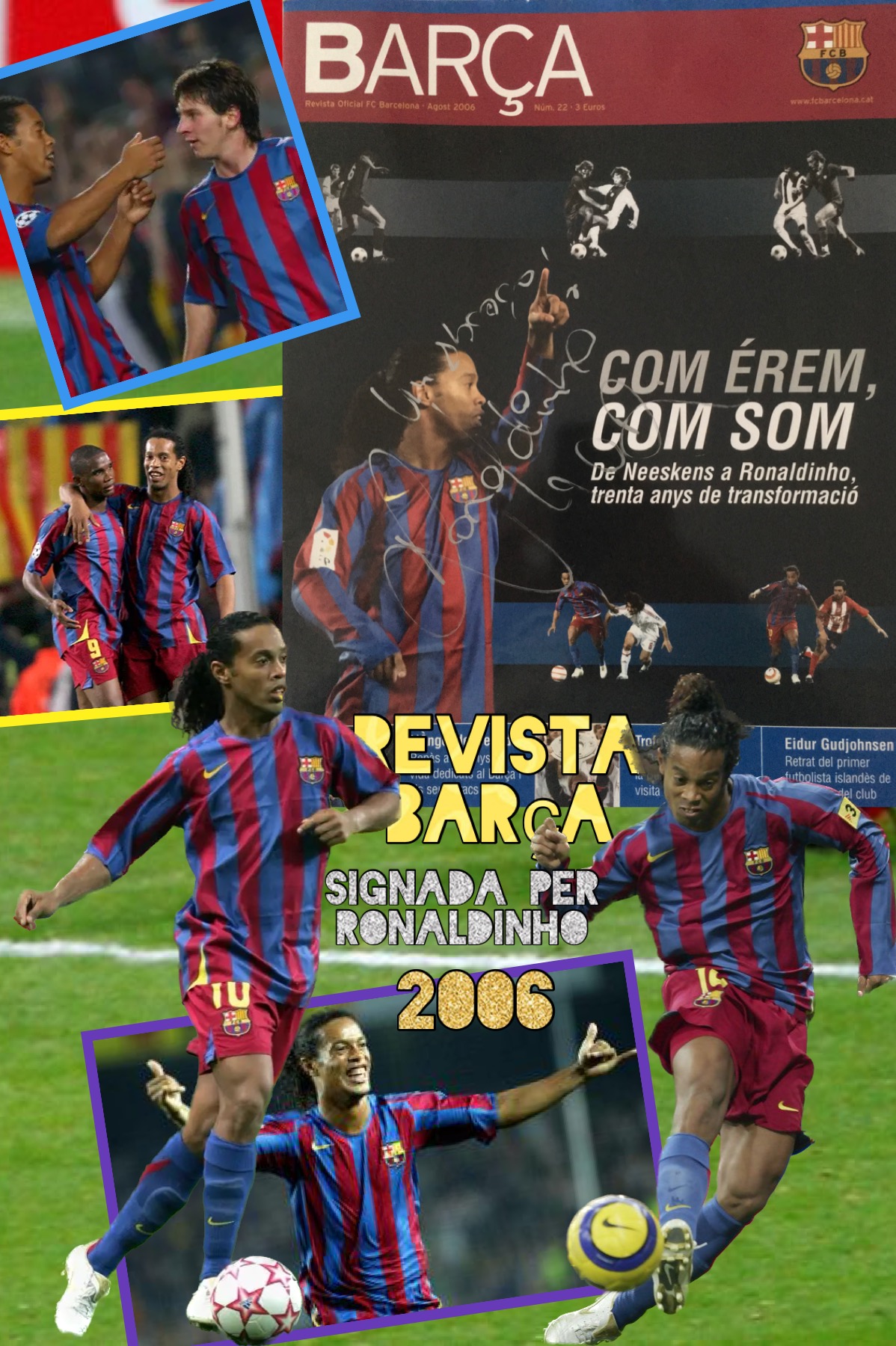Revista Barça signada der Ronaldinho 2006