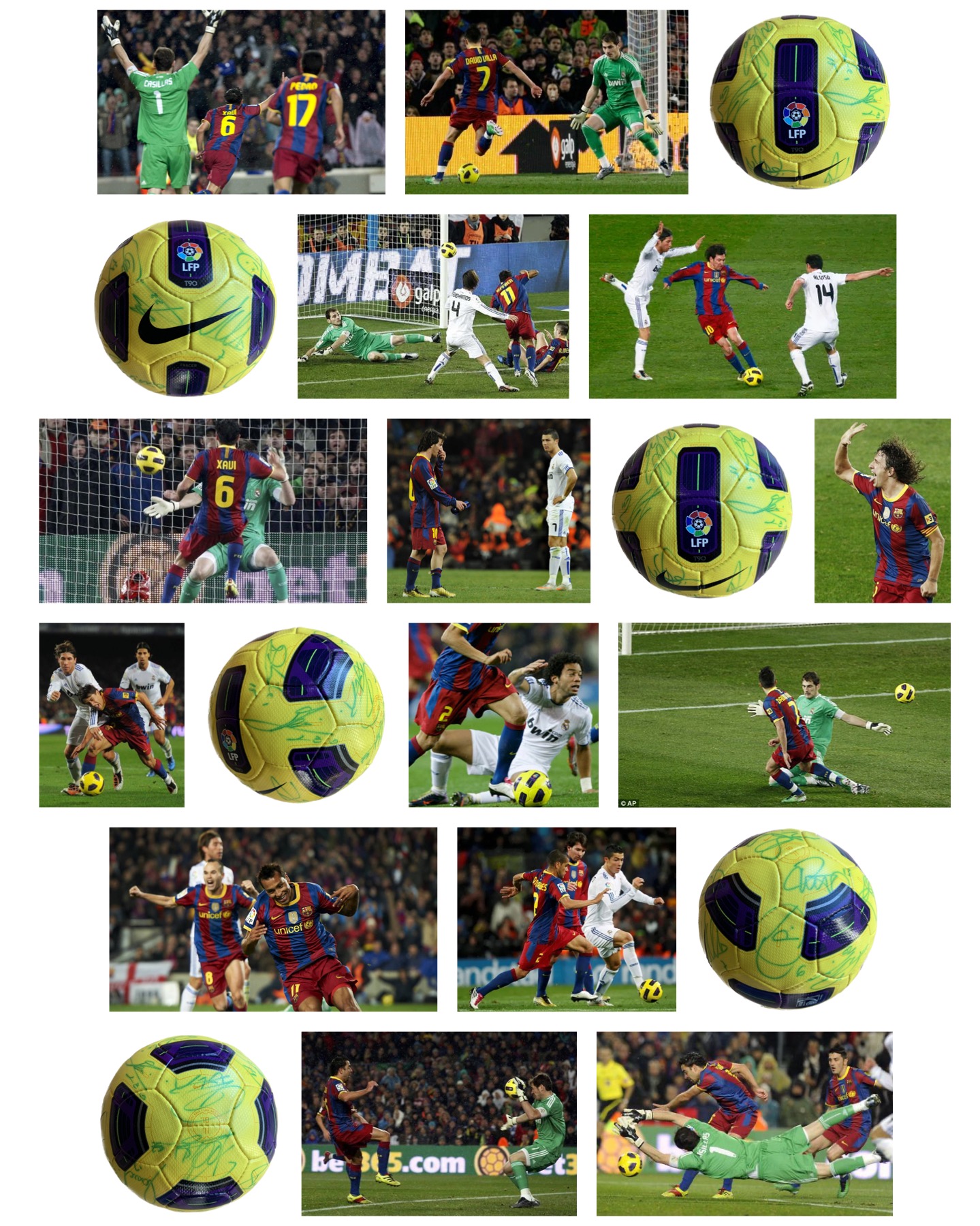 Pilota nike Liga 2010/11 signada pels jugadors del Barça