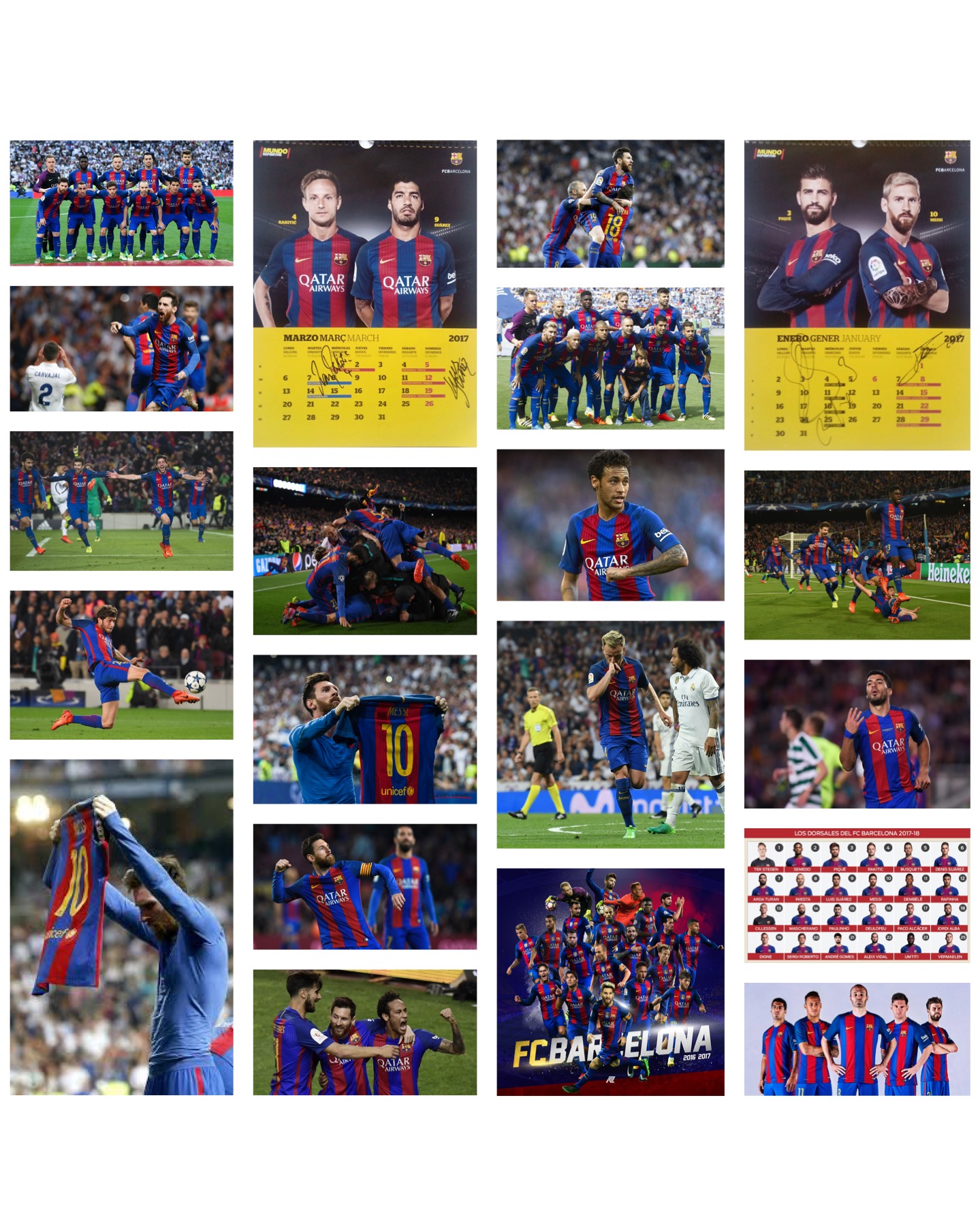 Calendari Mundo deportivo 2017 signat pels jugadors del Barça