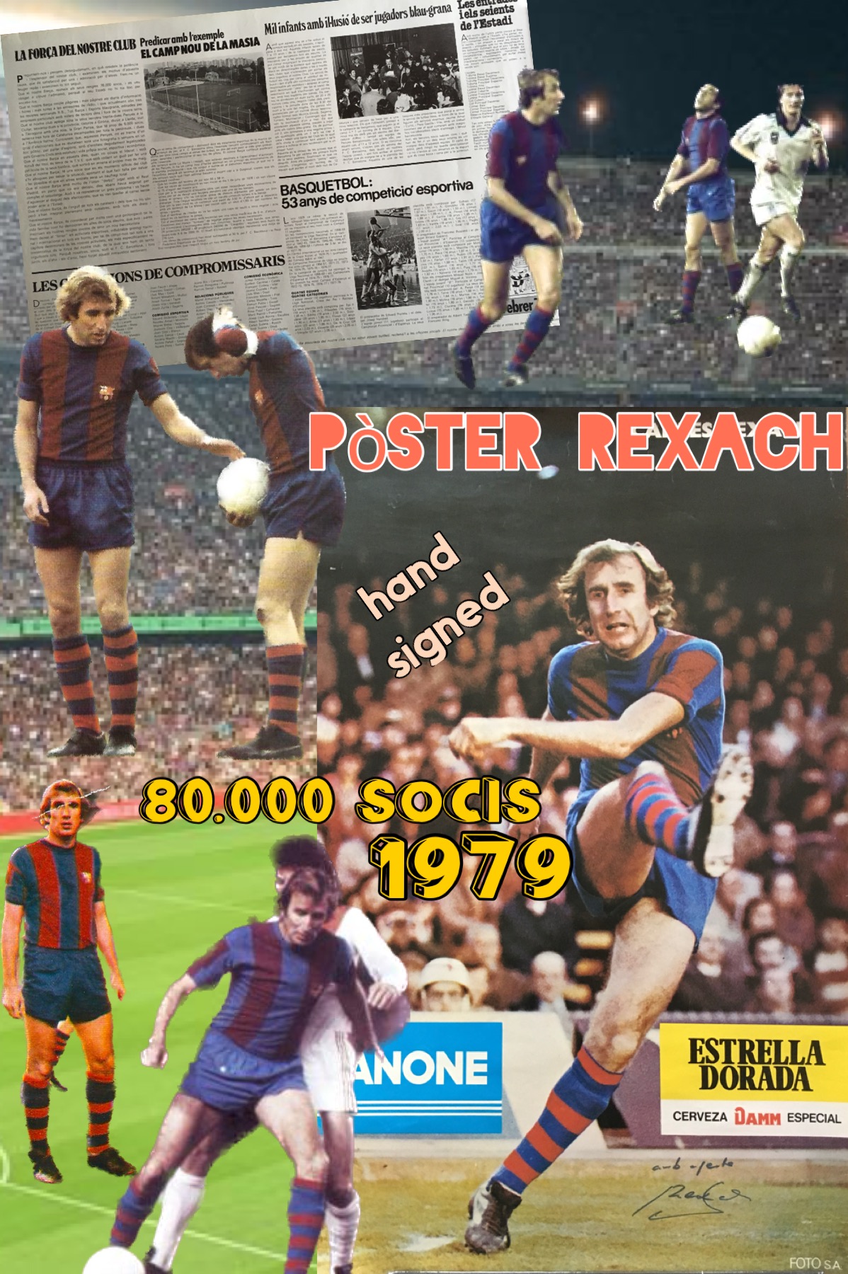 Pòster Danone/Estrella Carles Rexach signat 1979