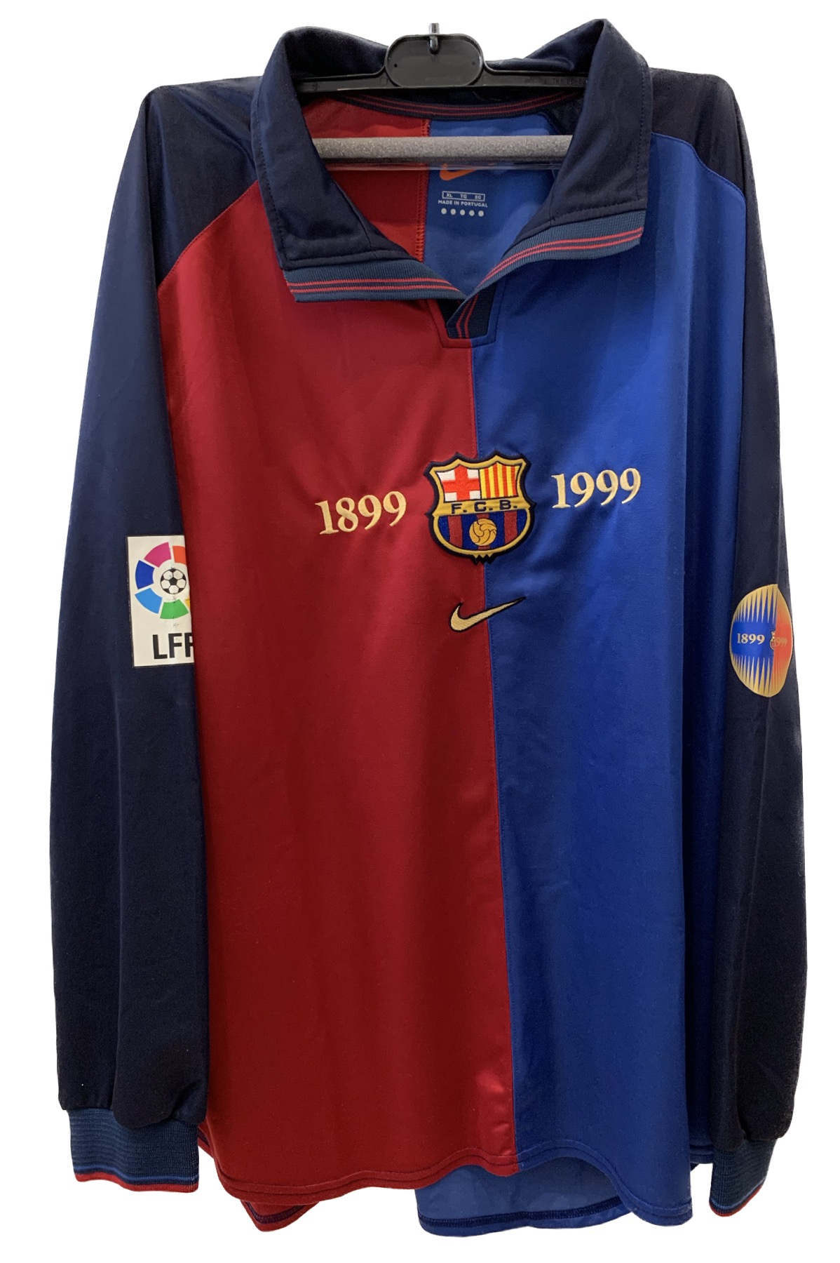 Samarreta NIKE centenari del Barça de partit de Abelardo 1999