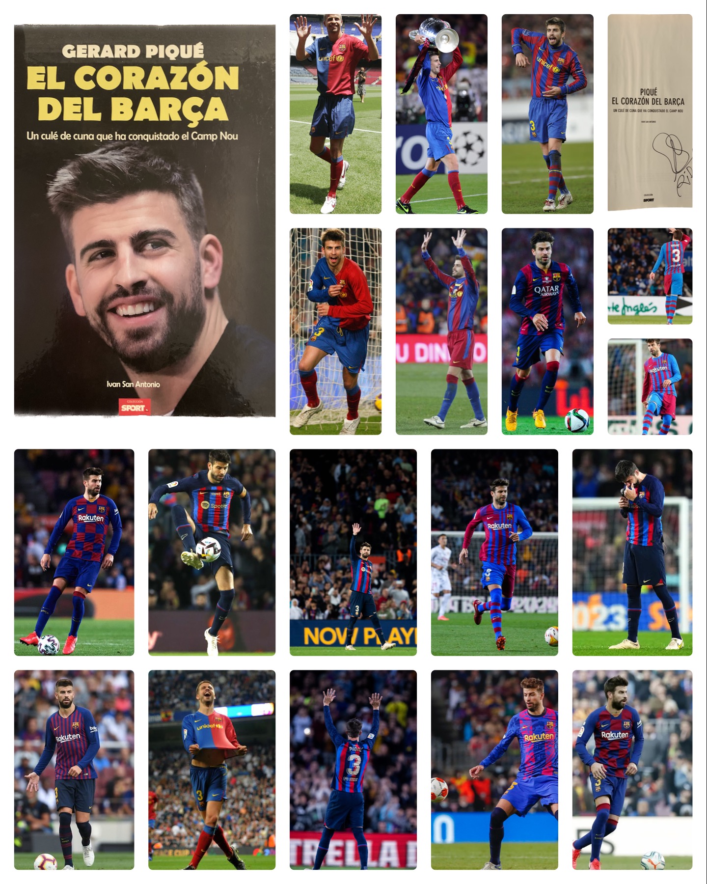 Llibre signat per Piqué, el corazón del Barça