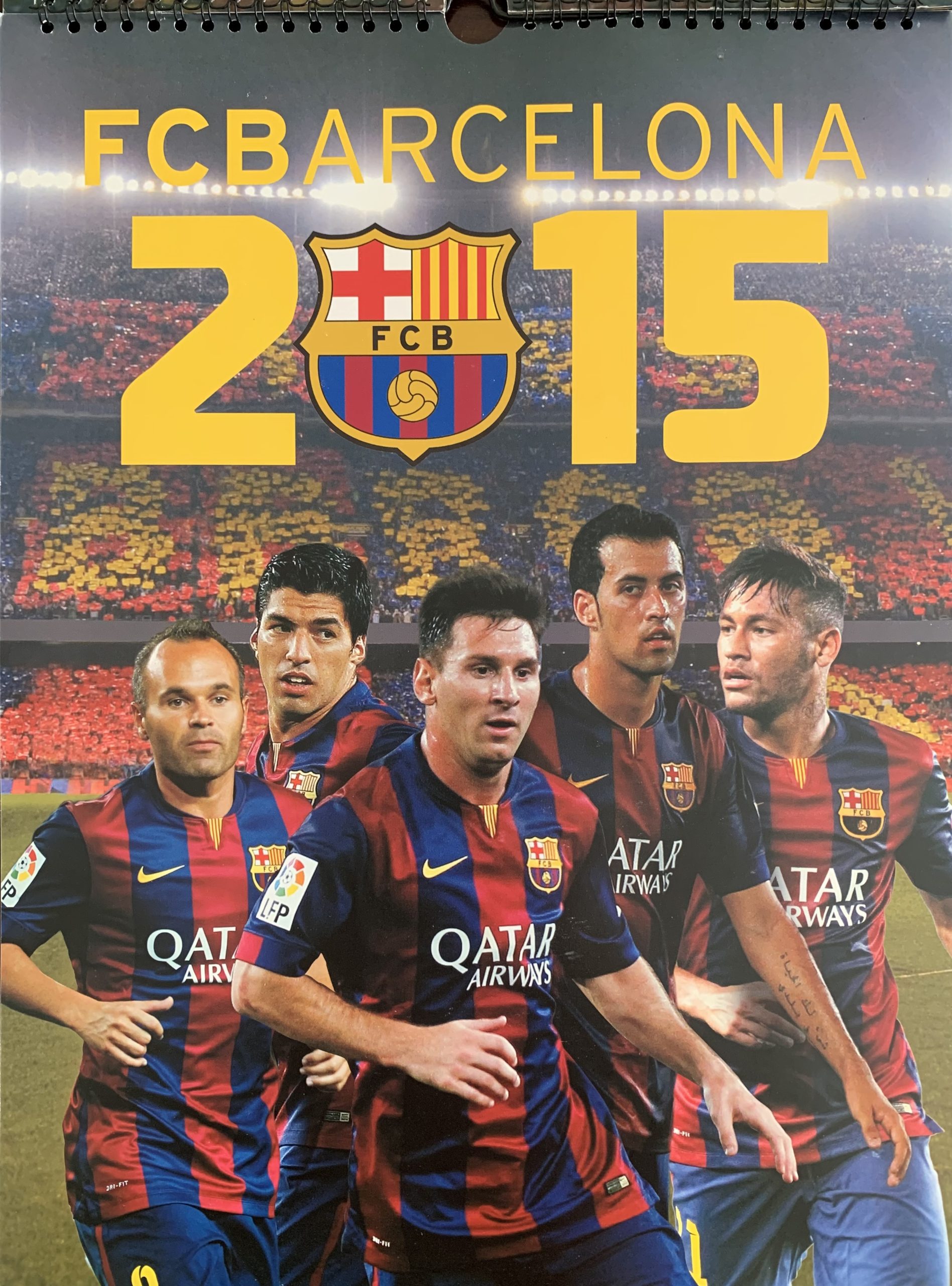 Calendari 2015 FC Barcelona el mundo deportivo signat pels jugadors