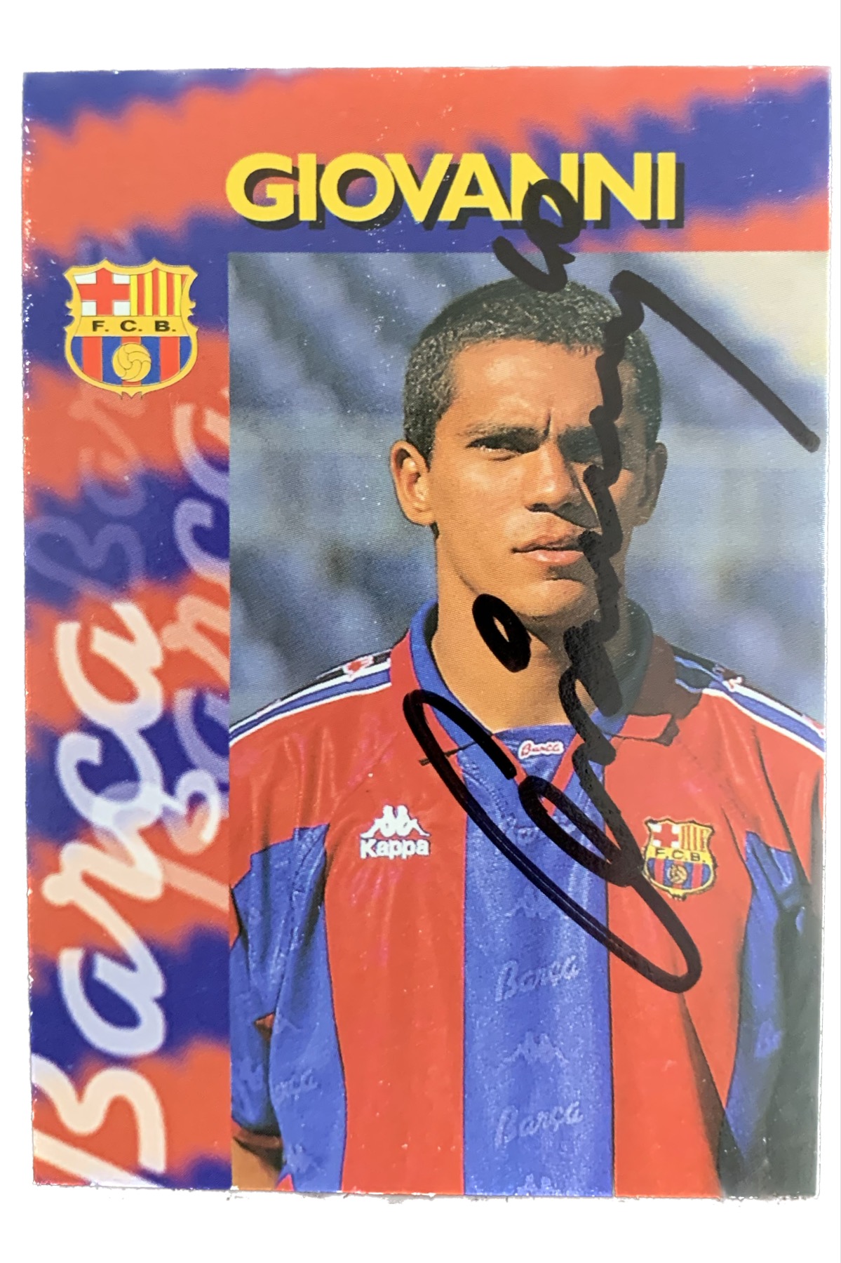 Àlbum de cromos F.C.Barcelona 1996-97 HAND SIGNED Giovanni firmat