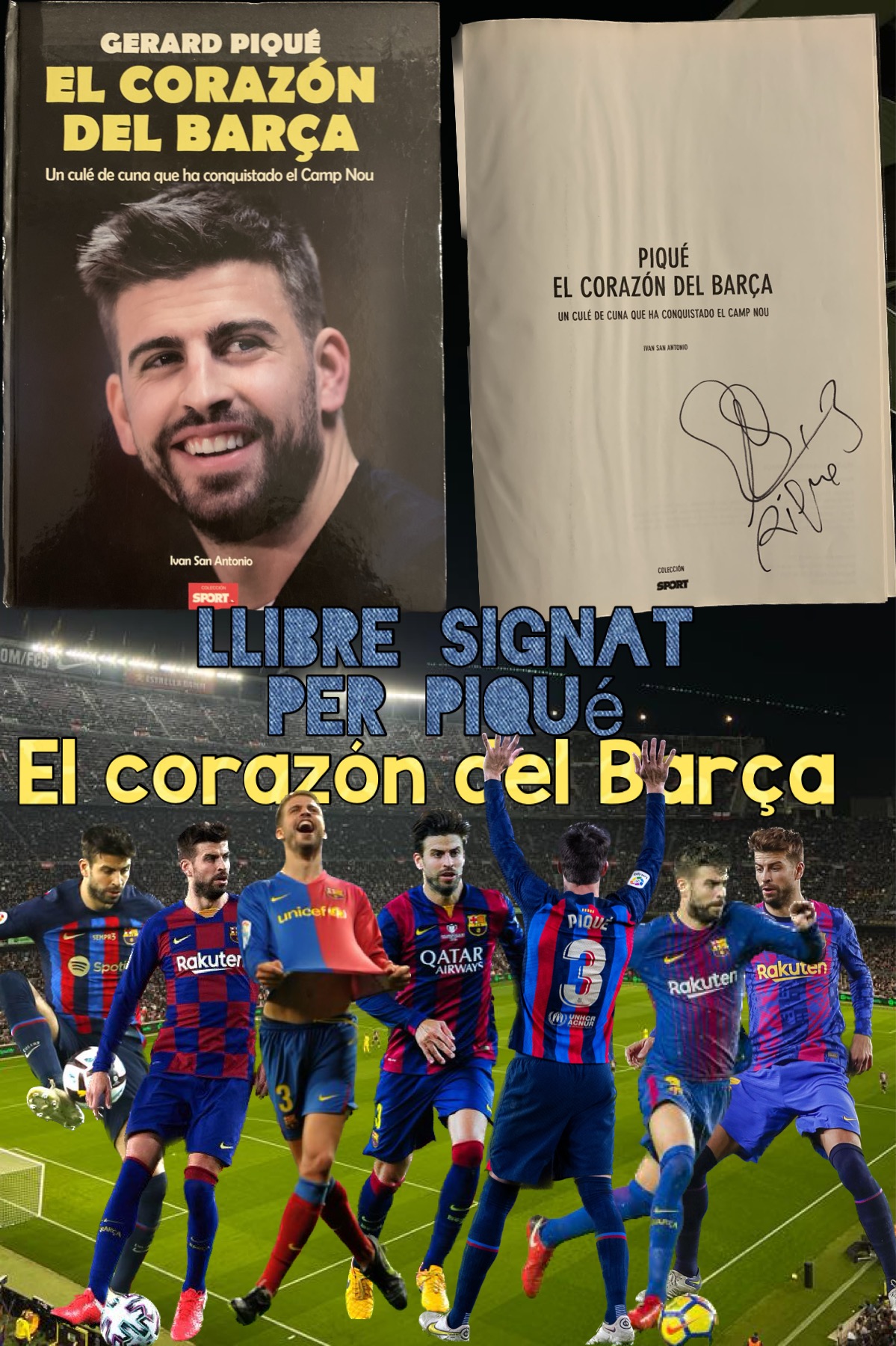 Llibre signat per Piqué, el corazón del Barça