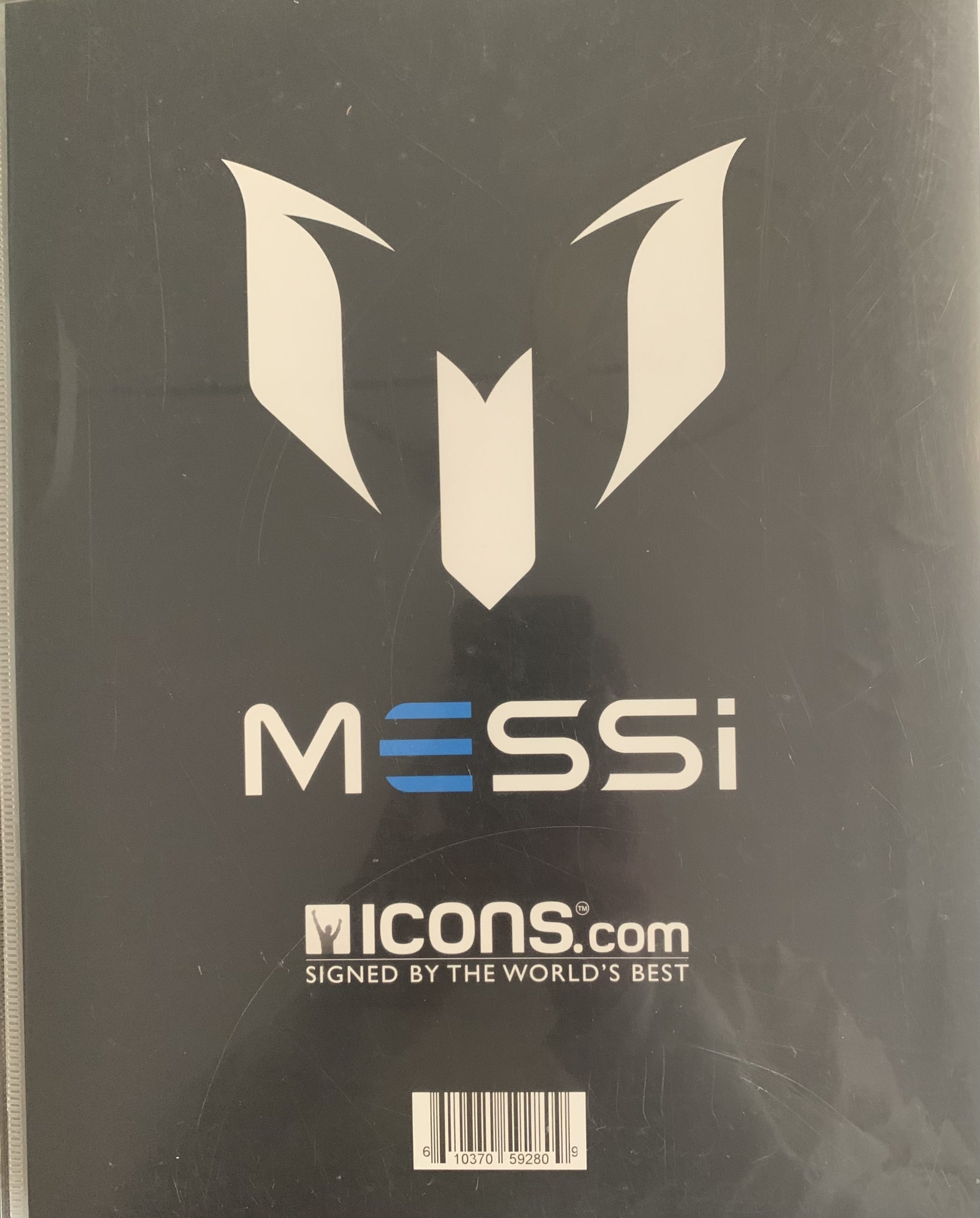 leo MESSI 2002-2013 àlbum de cromos icons.com hand signed Barça Argentina