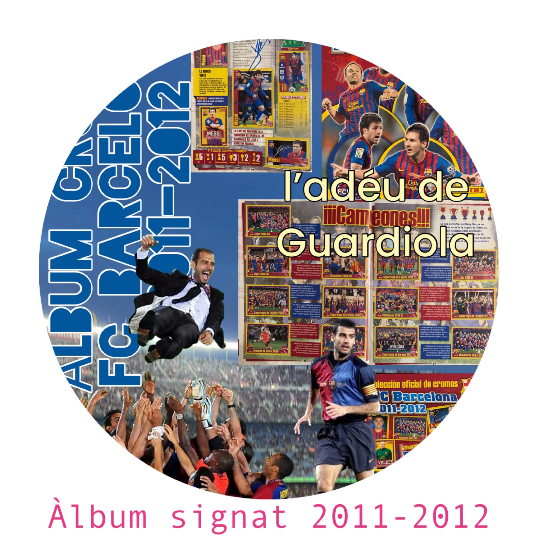 Colección FCBARCELONA 2011-2012 signat pels jugadors del Barça