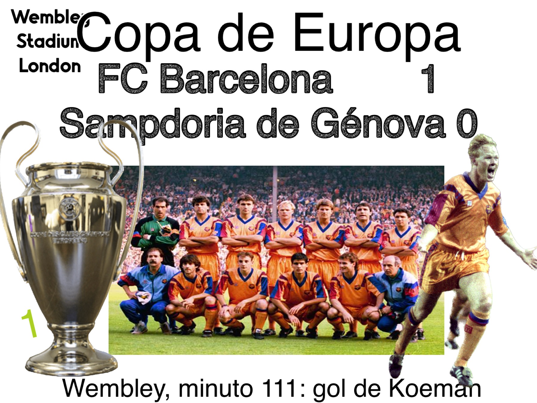 1991-1992 Copa de Europa FC Barcelona