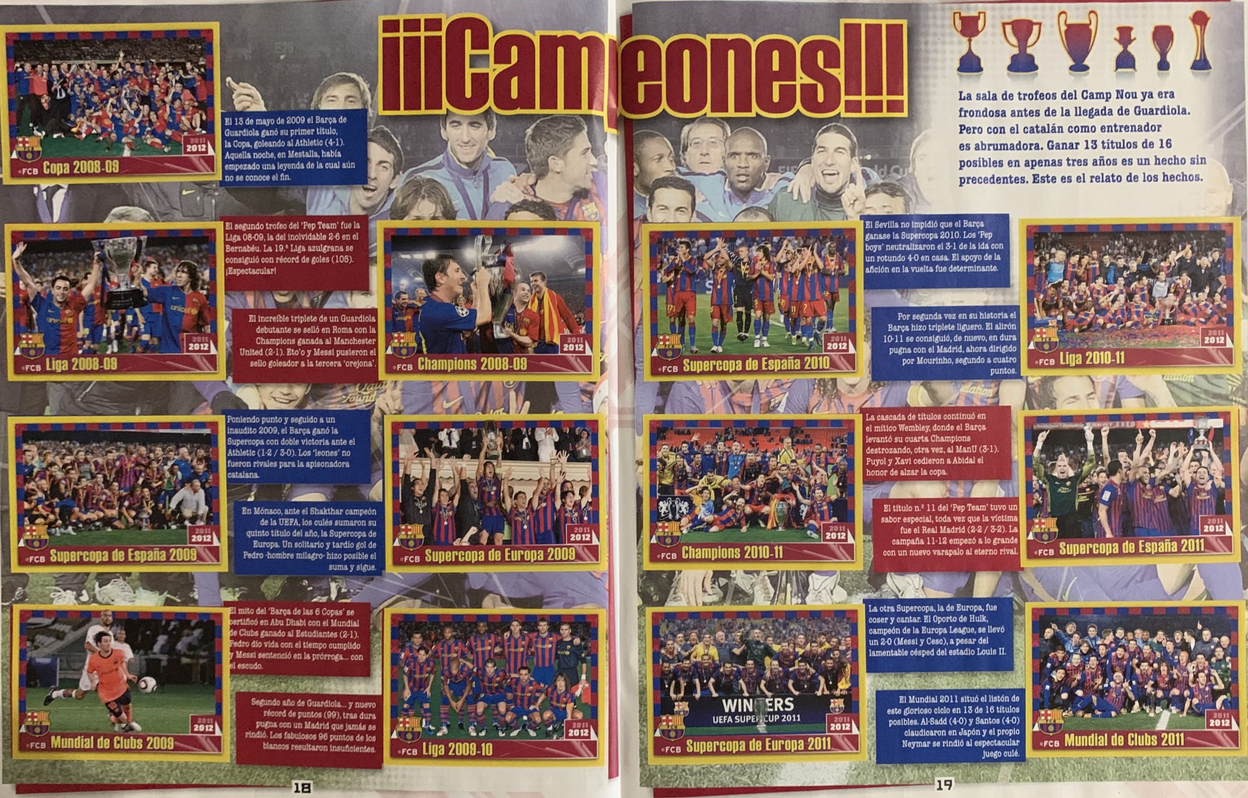 Colección FCBARCELONA 2011-2012 signat pels jugadors del Barça