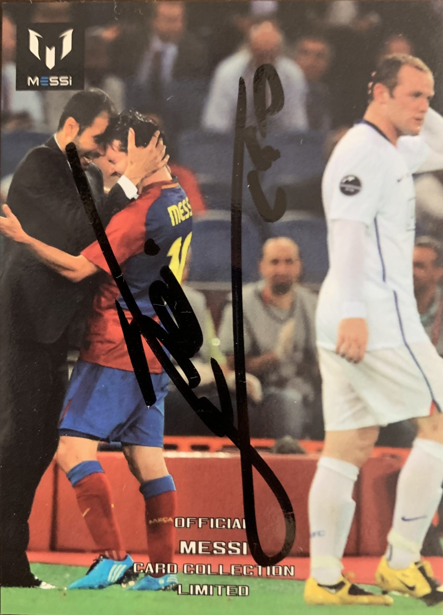 leo MESSI 2002-2013 àlbum de cromos icons.com hand signed Barça Argentina