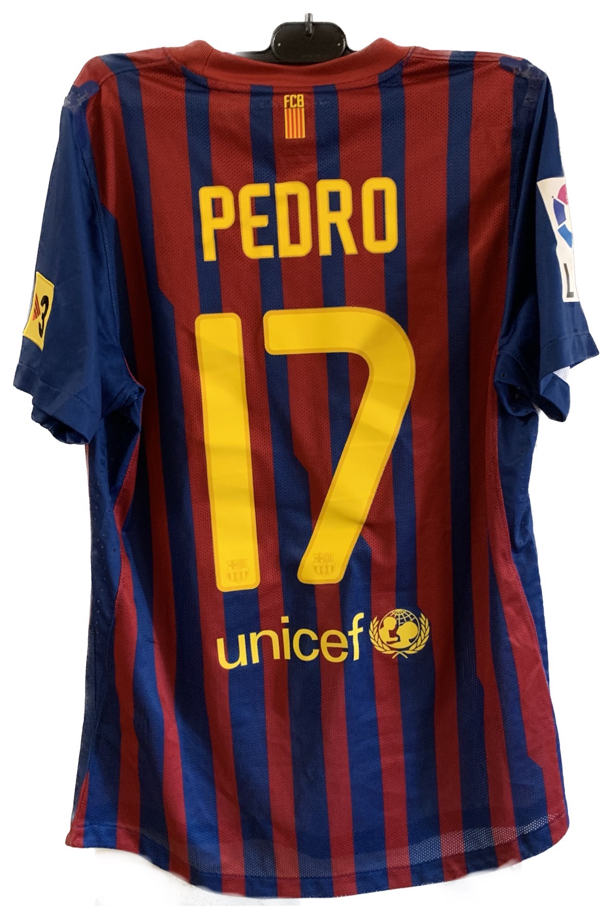 Samarreta nike FC Barcelona temporada 2011-2012 Pedro Nº 17 match worn