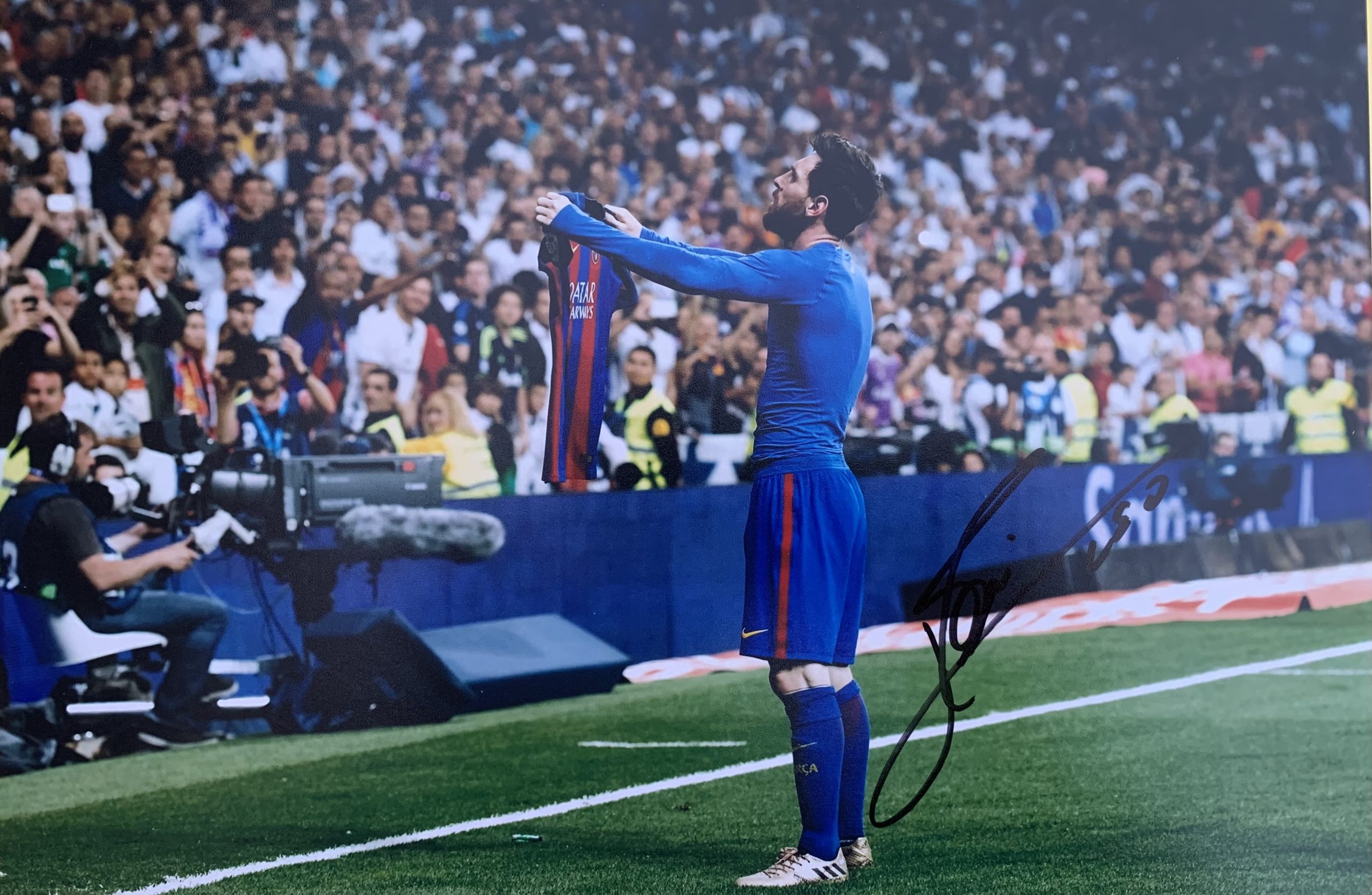FOTO signada Leo Messi 23/04/2017 (Sta. Jordina) R.Madrid 2-Barça 3 ,continuem.