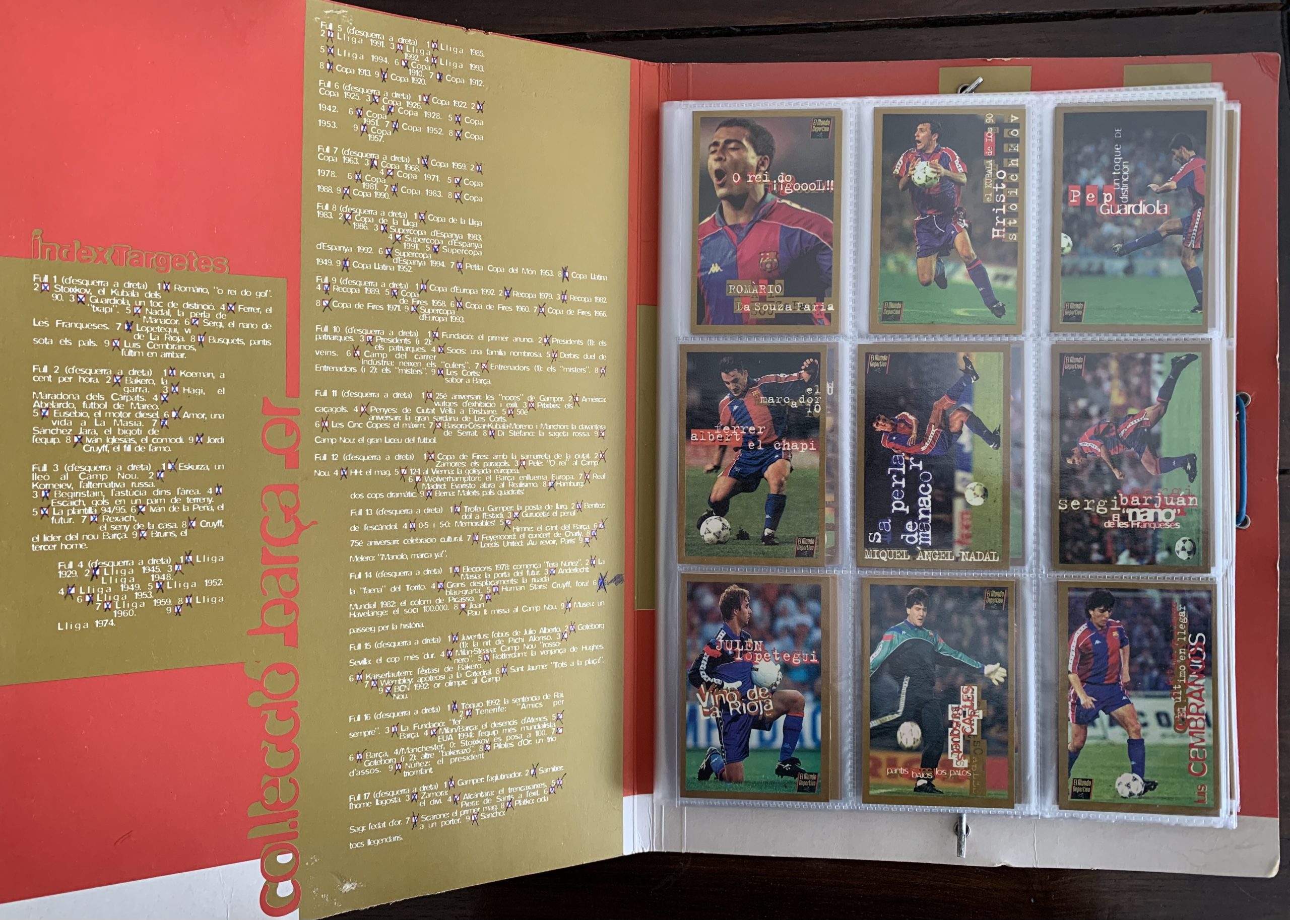 Àlbum de cromos Col·lecció barça 1999 el mundo deportivo
