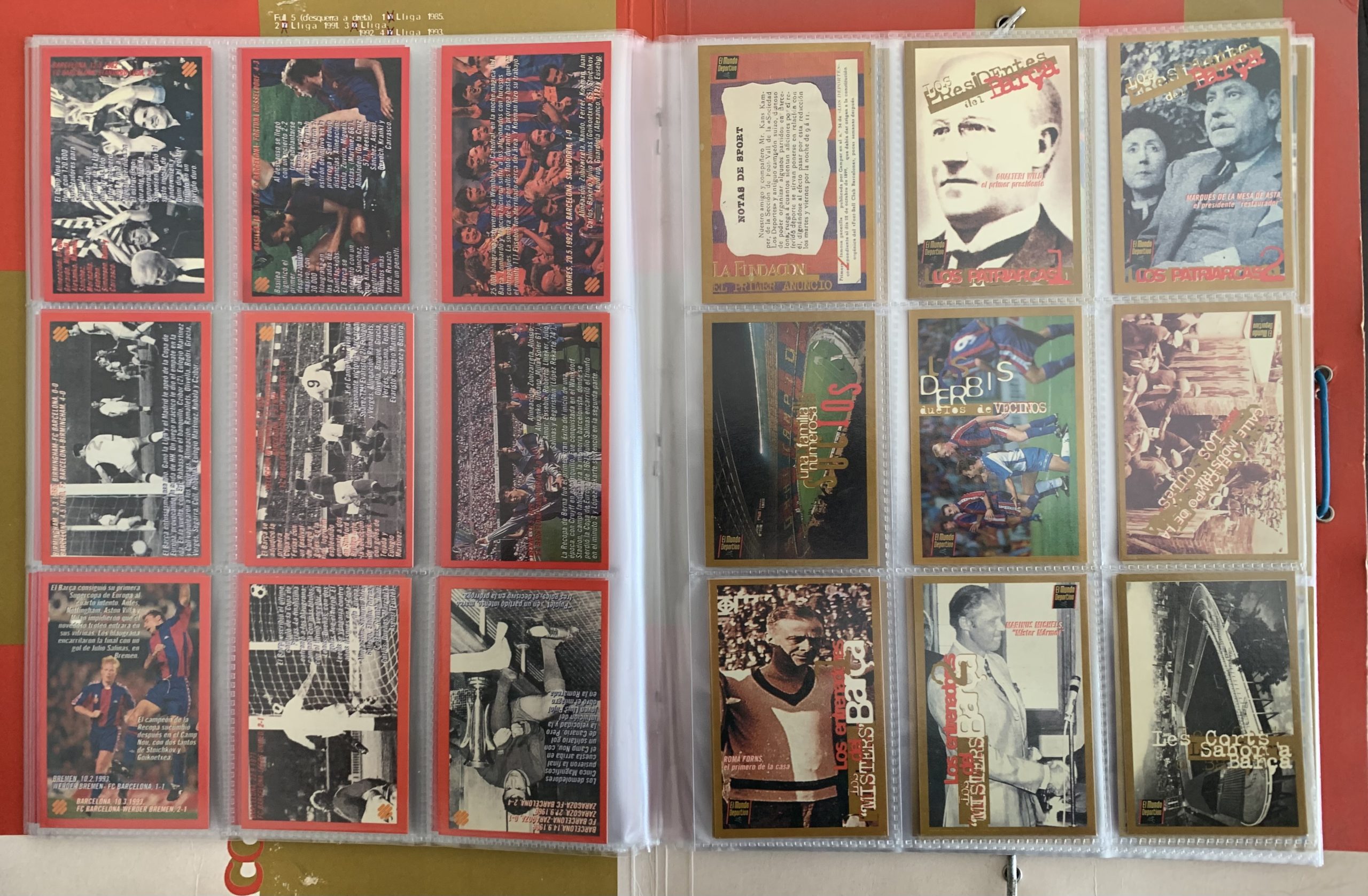 Àlbum de cromos Col·lecció barça 1999 el mundo deportivo