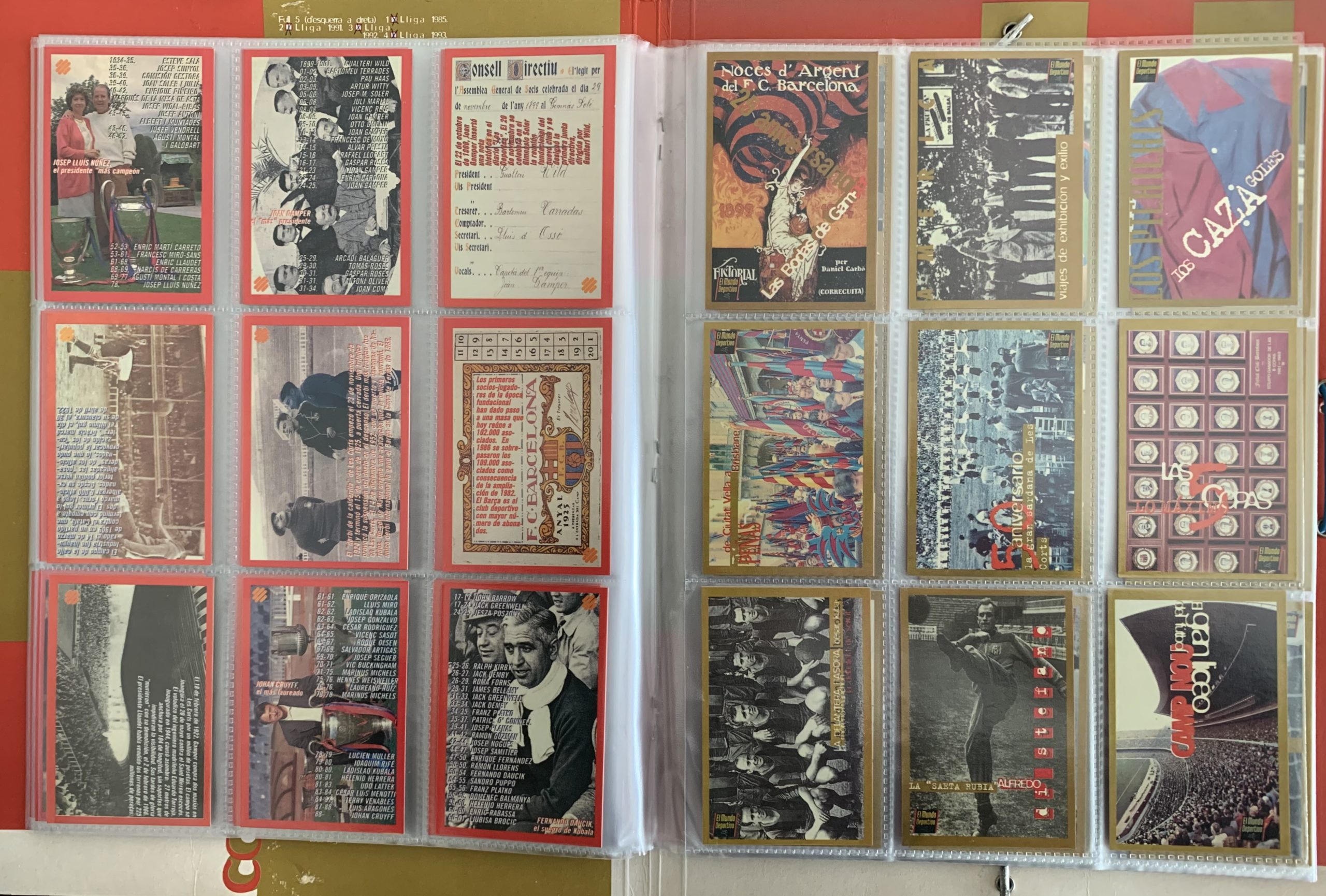 Àlbum de cromos Col·lecció barça 1999 el mundo deportivo