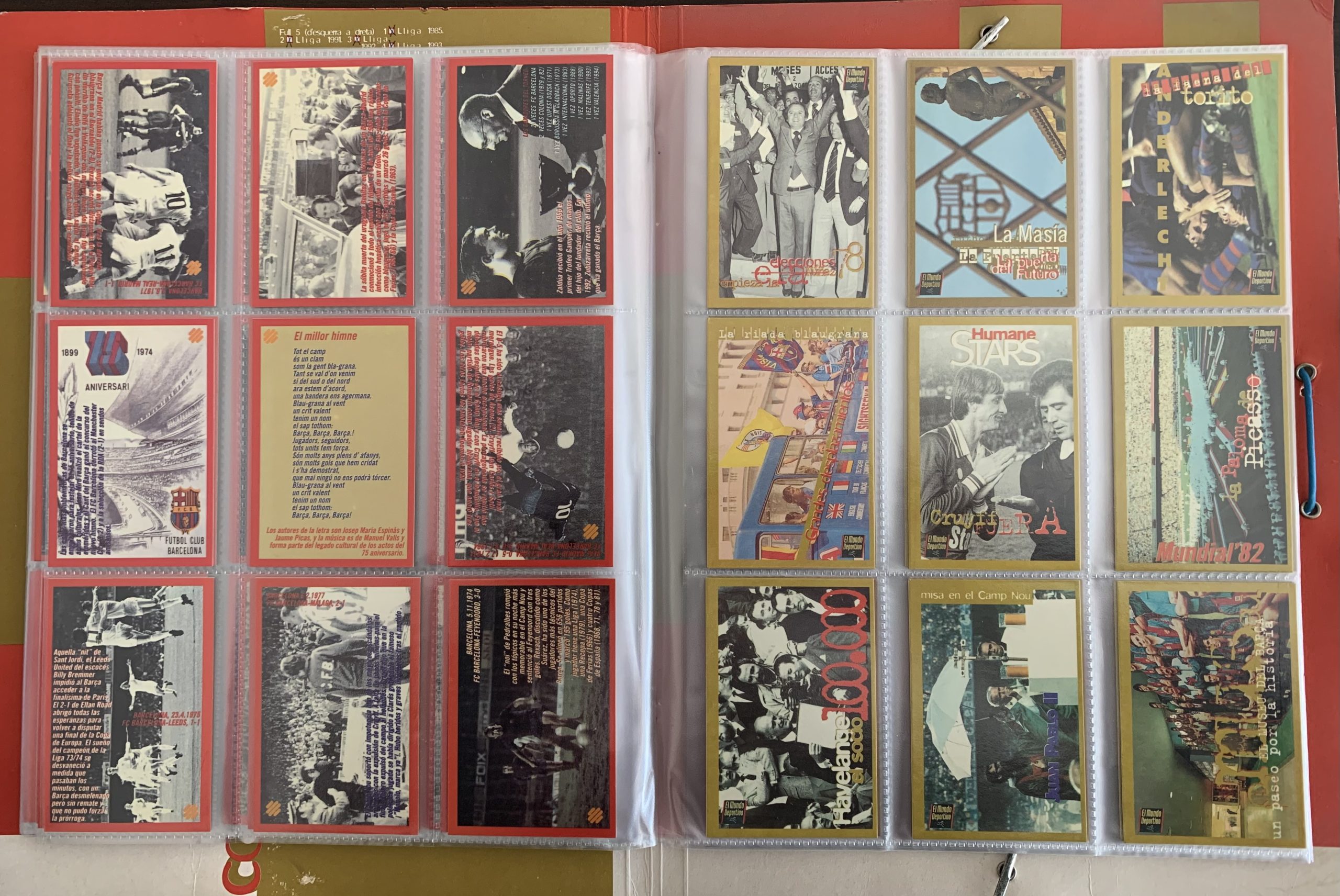 Àlbum de cromos Col·lecció barça 1999 el mundo deportivo