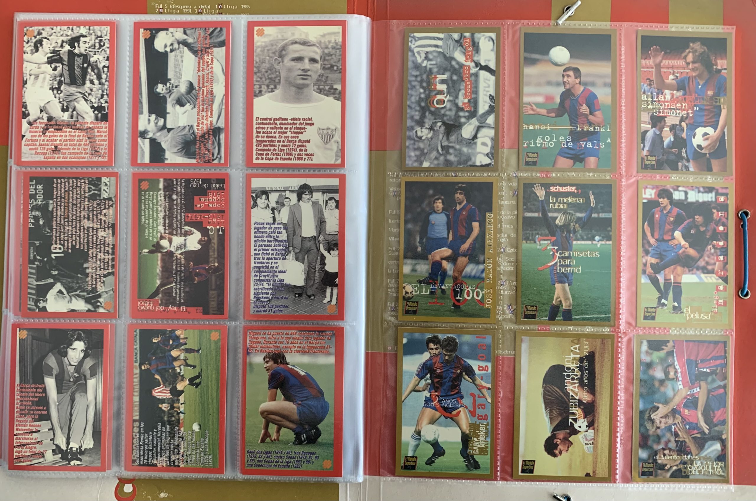 Àlbum de cromos Col·lecció barça 1999 el mundo deportivo