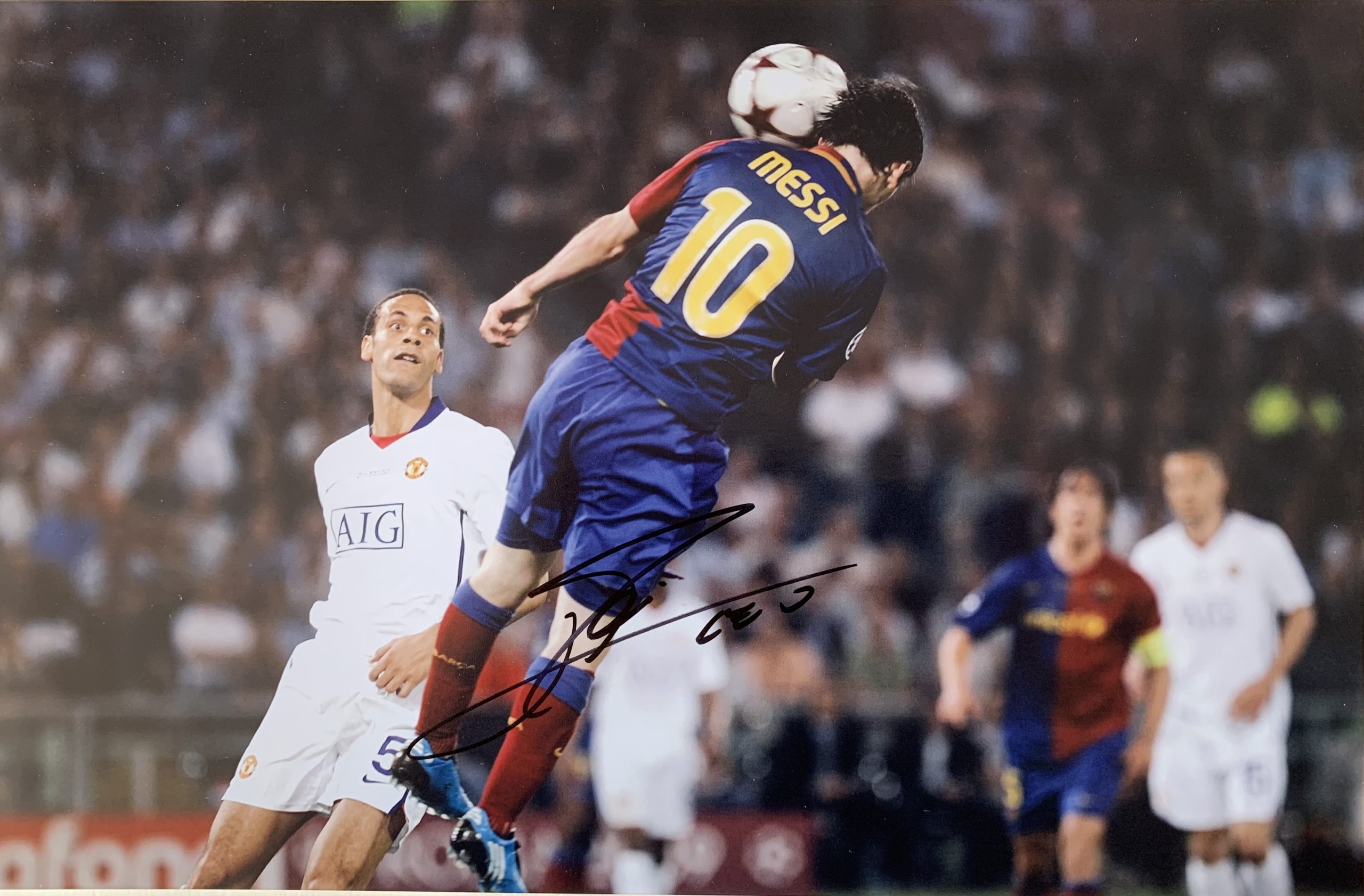 Foto Messi gol final Champions 2009 FC Barcelona Manchester Roma