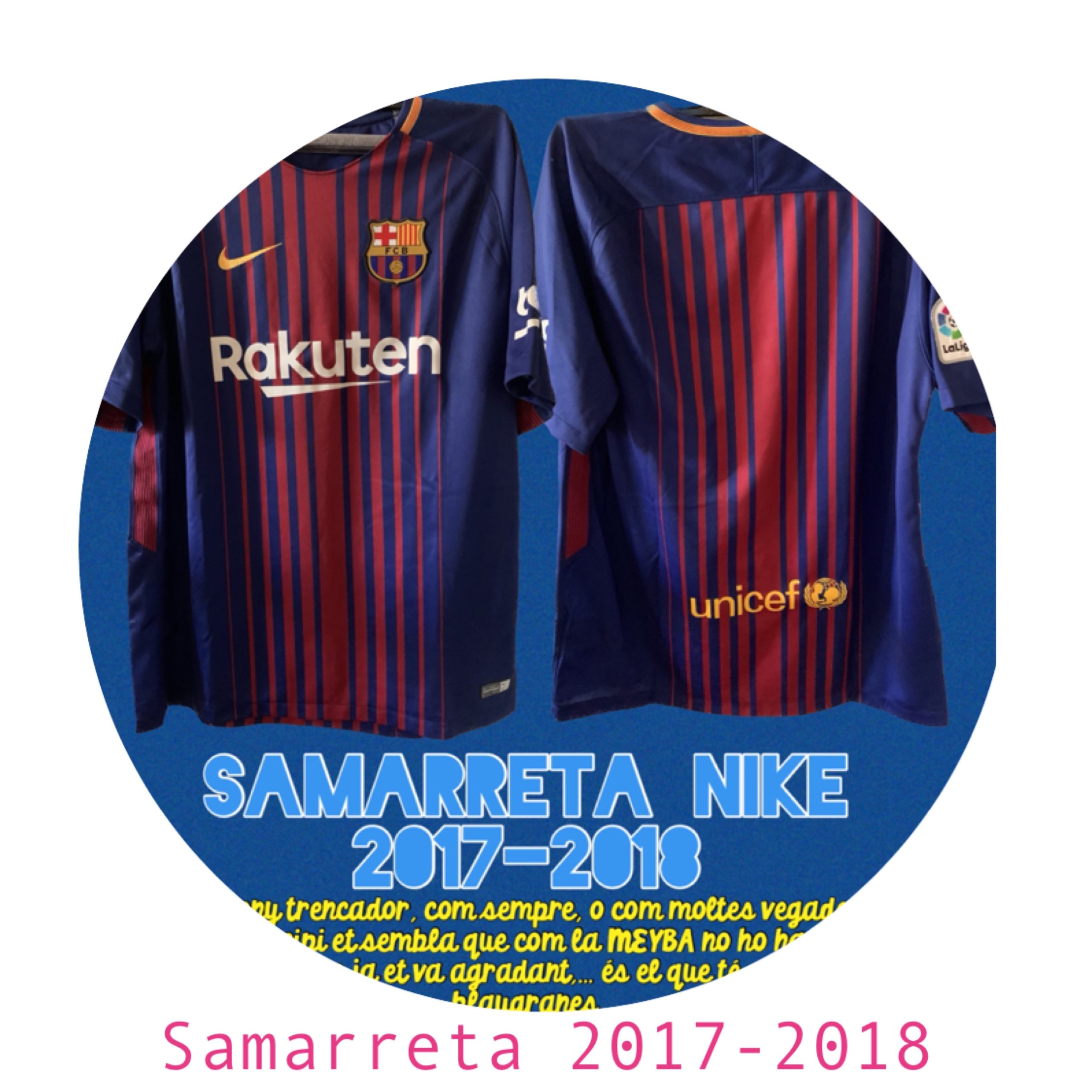 Samarreta Liga Nike 2017-2019 FC Barcelona