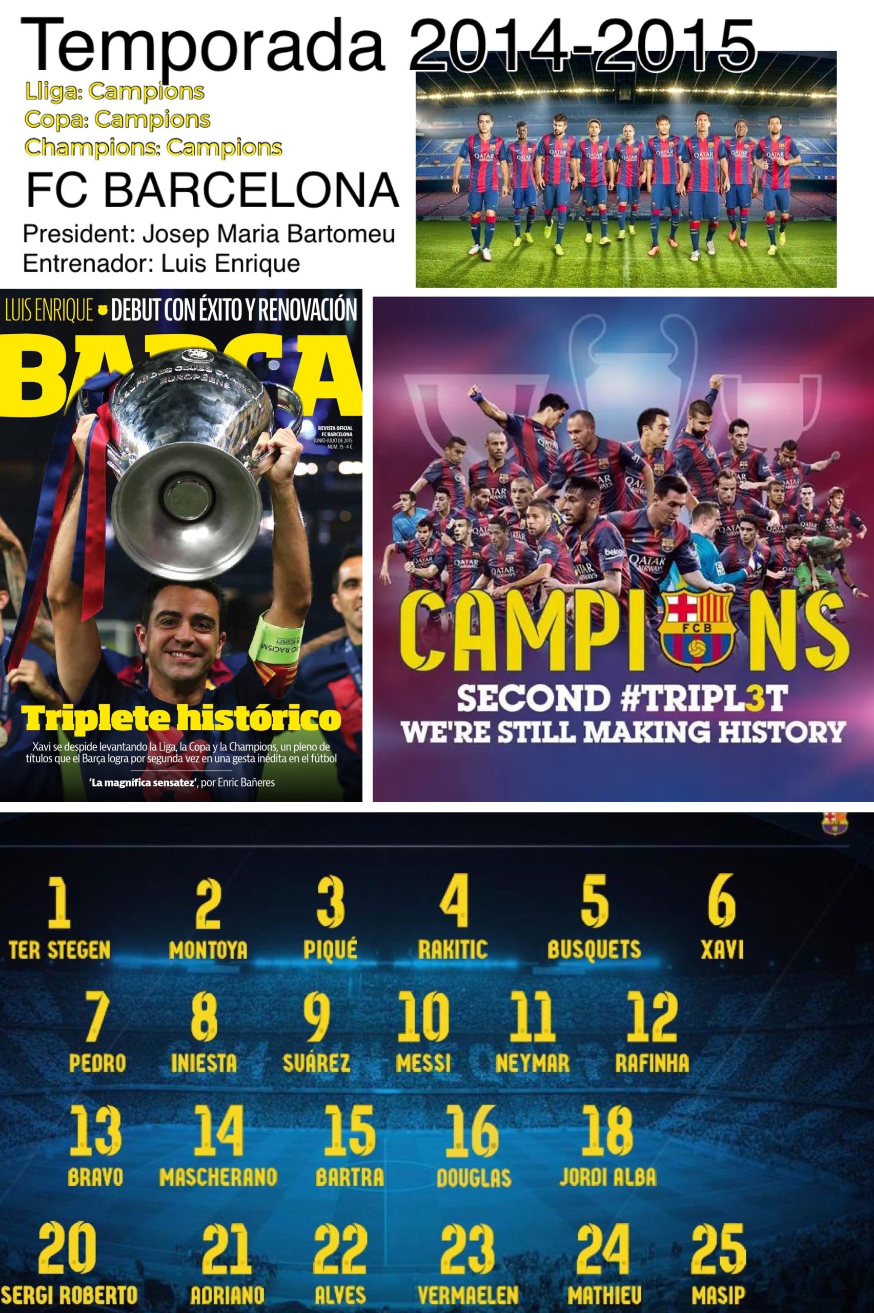 Temporada 2014-2015 FC Barcelona copa liga champions