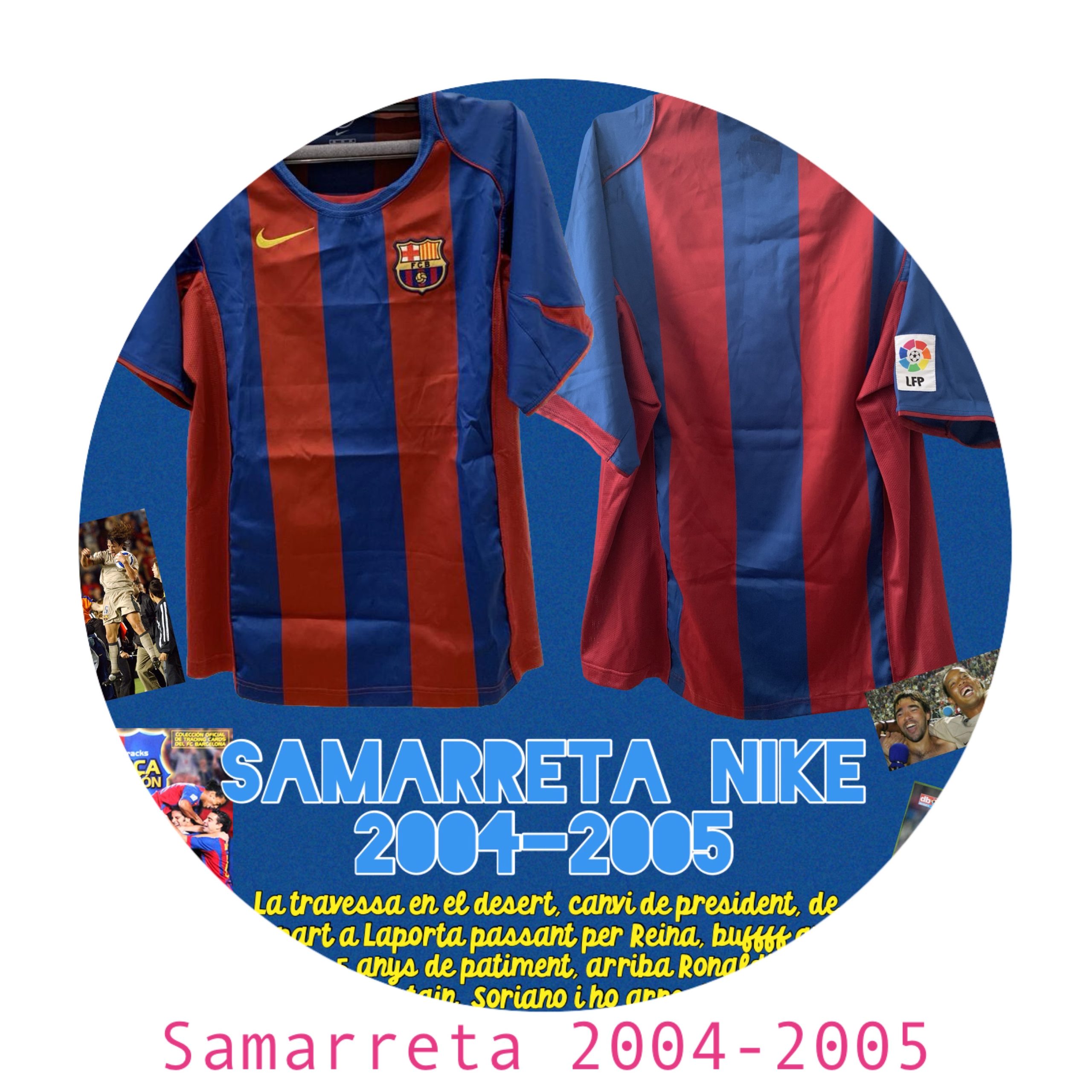 Samarreta Liga Nike 2004-2005 FC Barcelona