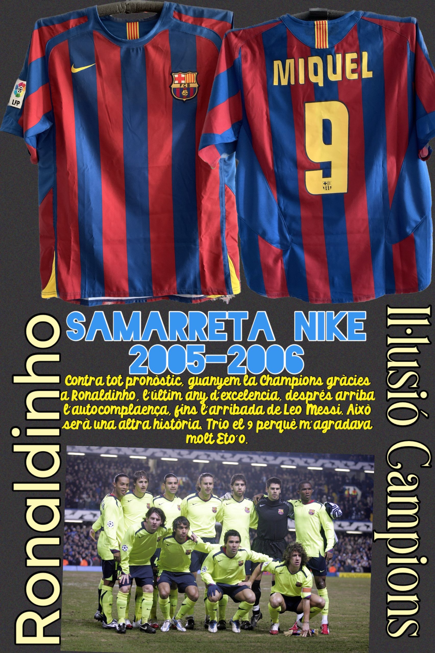 Samarreta Liga Nike 2005-2006 FC Barcelona