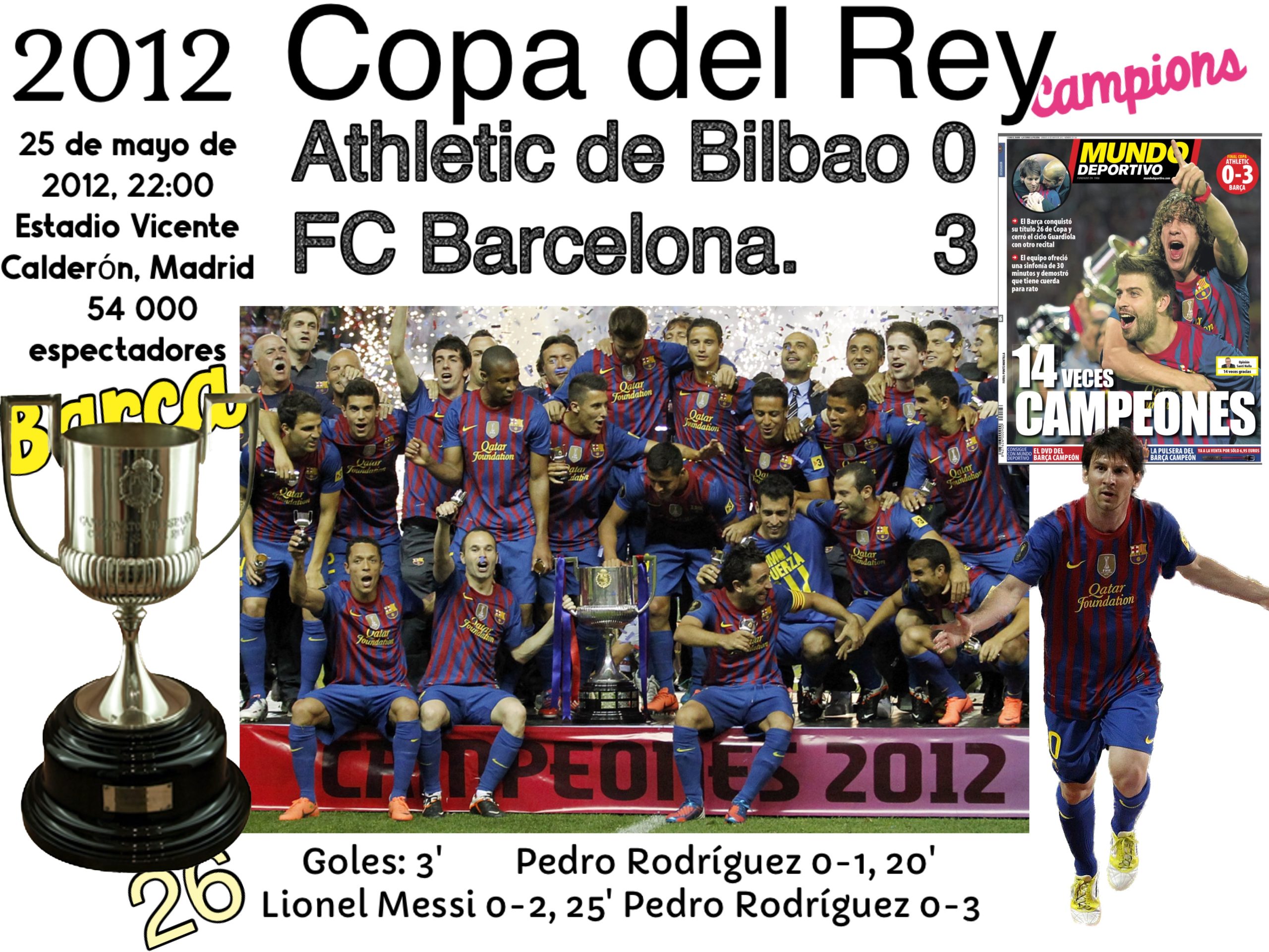 Copa del Rey Athletic de Bilbao 0 FC Barcelona 3